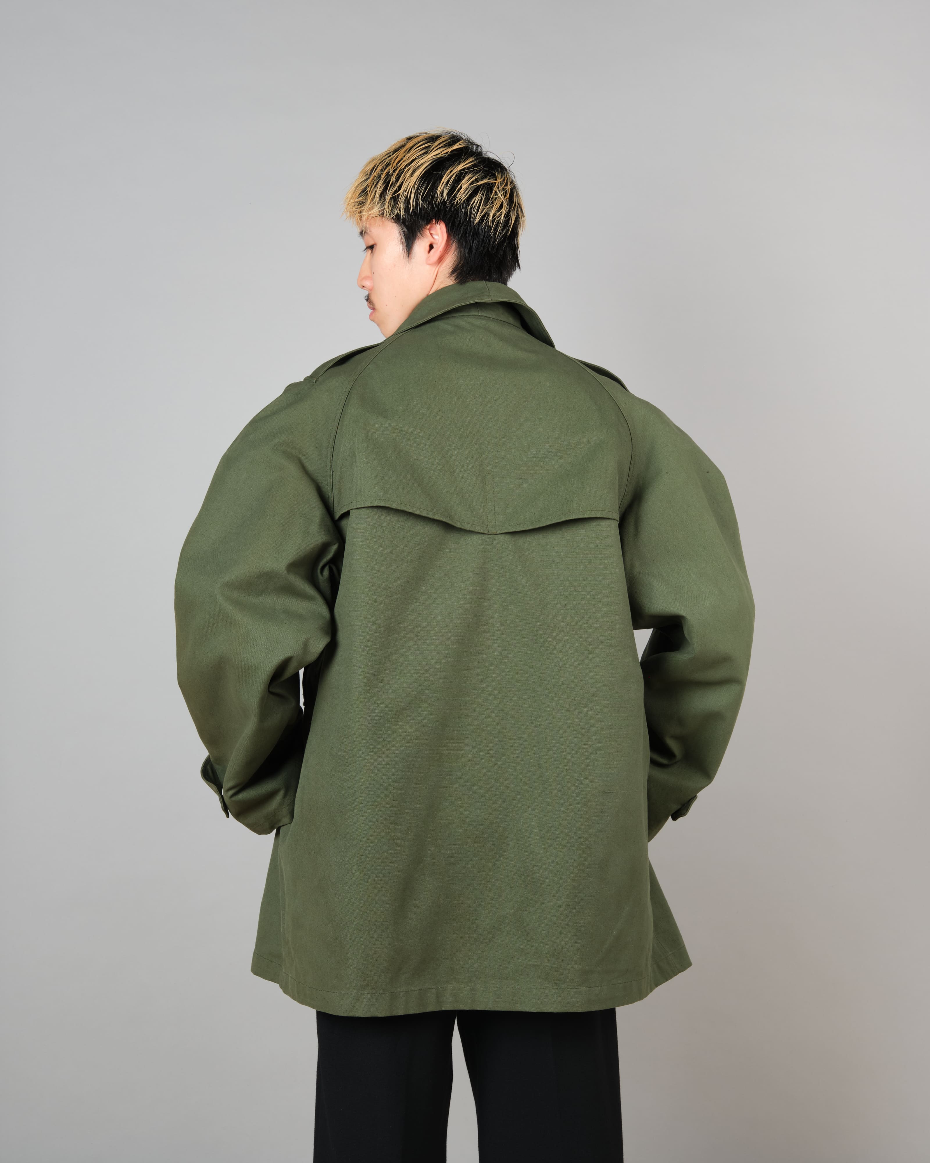 [~50's] French Air Force M38 Double Breasted Motorcycle Jacket With Liner Size.96-100 "Dead Stock"