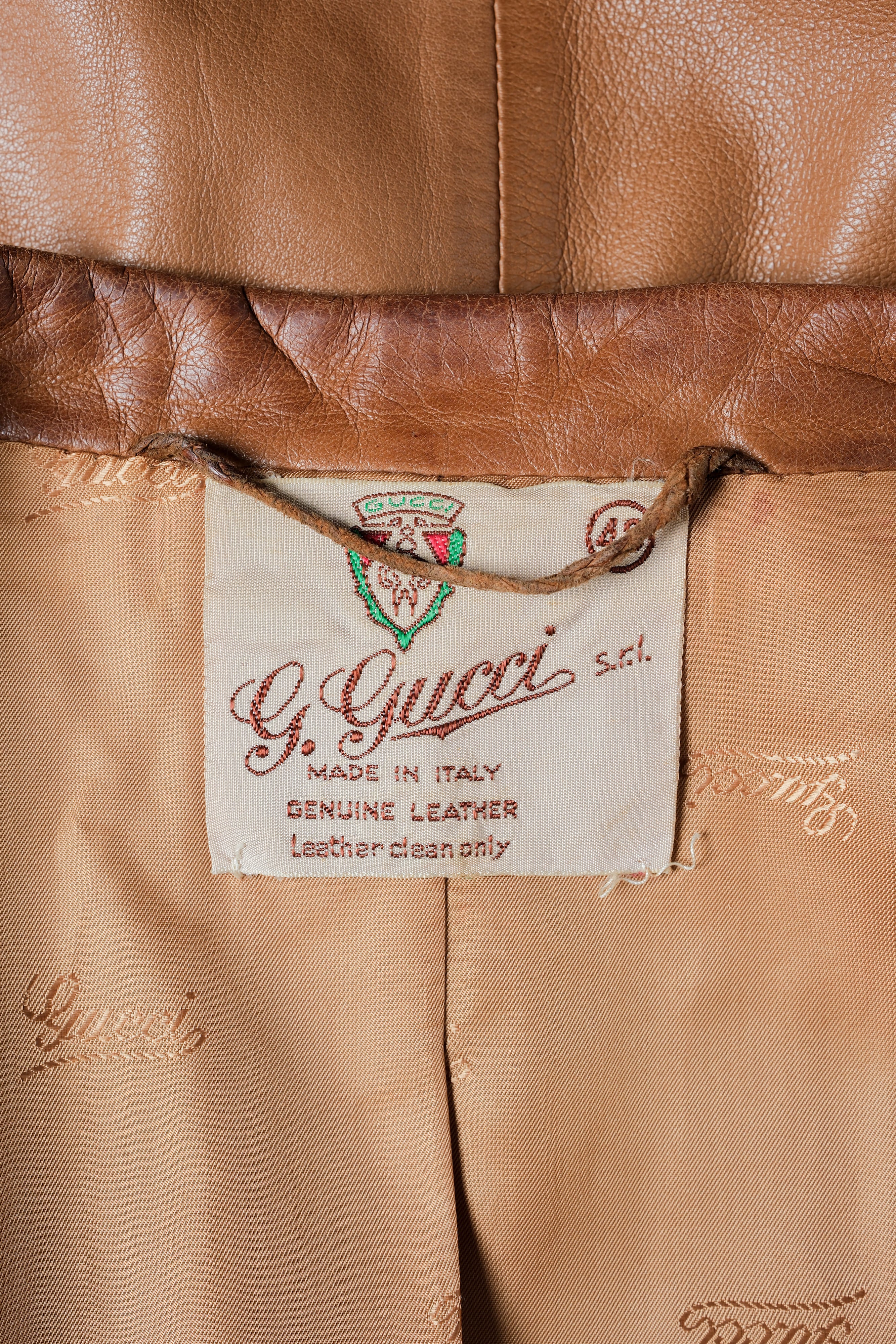 [~ 70's] Old Gucci Lambskin Leather 2b Tailored Jacket size.48