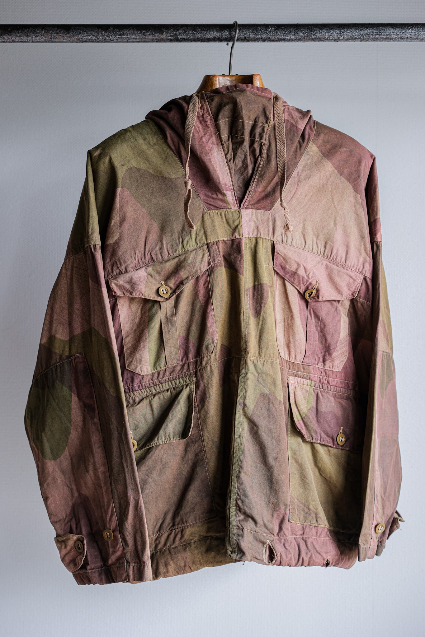 [~ 40's] WWⅱกองทัพอังกฤษอำพรางขนาด smock windproof ขนาด 2 "SAS"