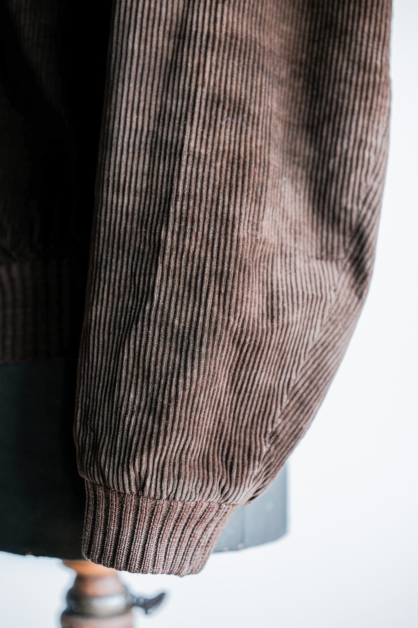 ［~30's］German Vintage Brown Corduroy Zip Up Blouson