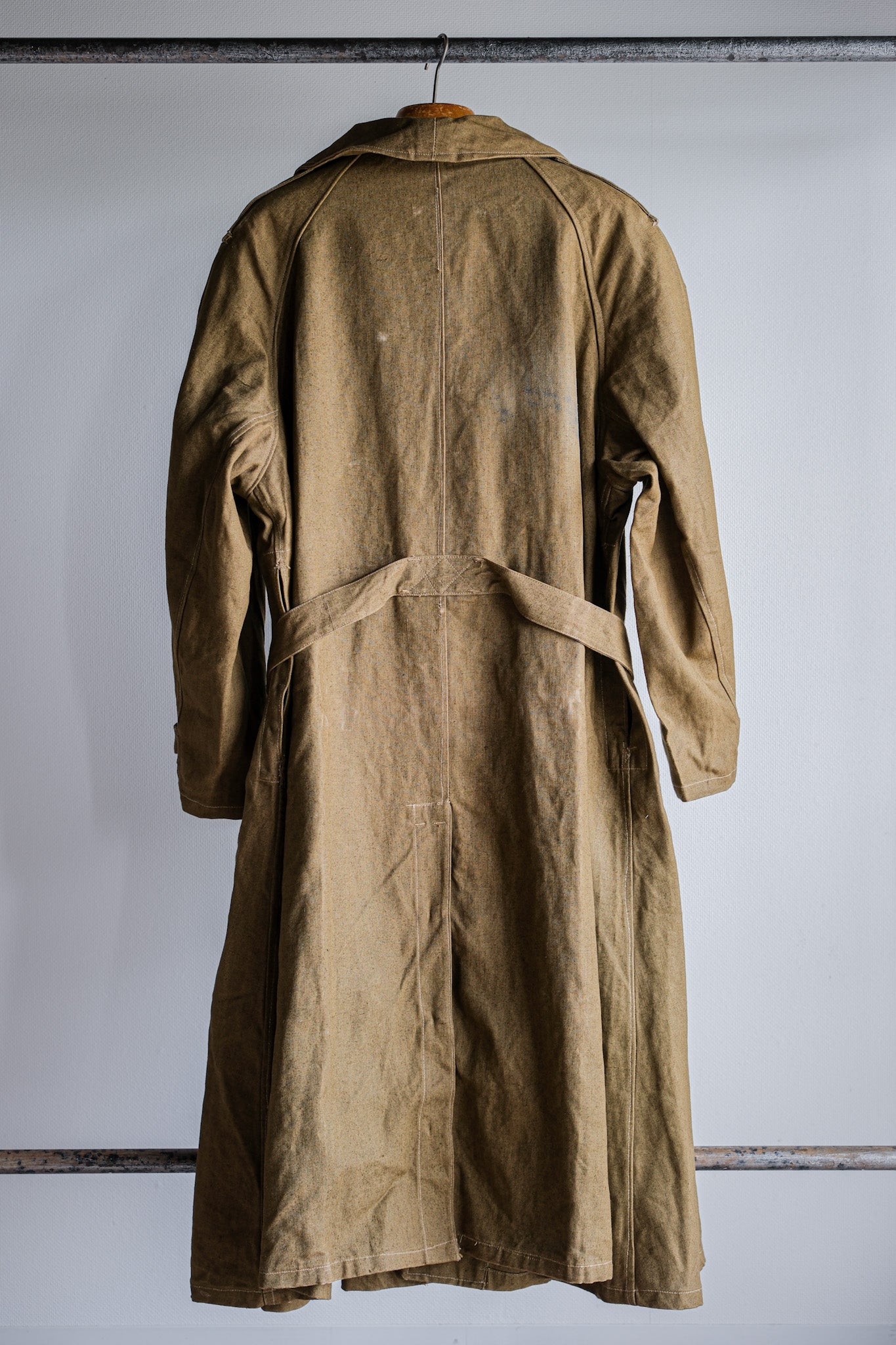 ［~40's］French Army M35 Motorcycle Coat Size.1 "Linen Type" "Dead Stock"