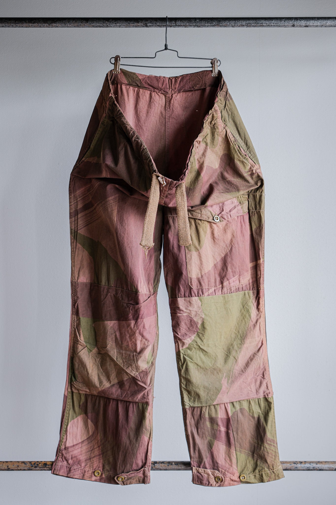 【~40's】WWⅡ British Army Camouflage Windproof Trousers "SAS"