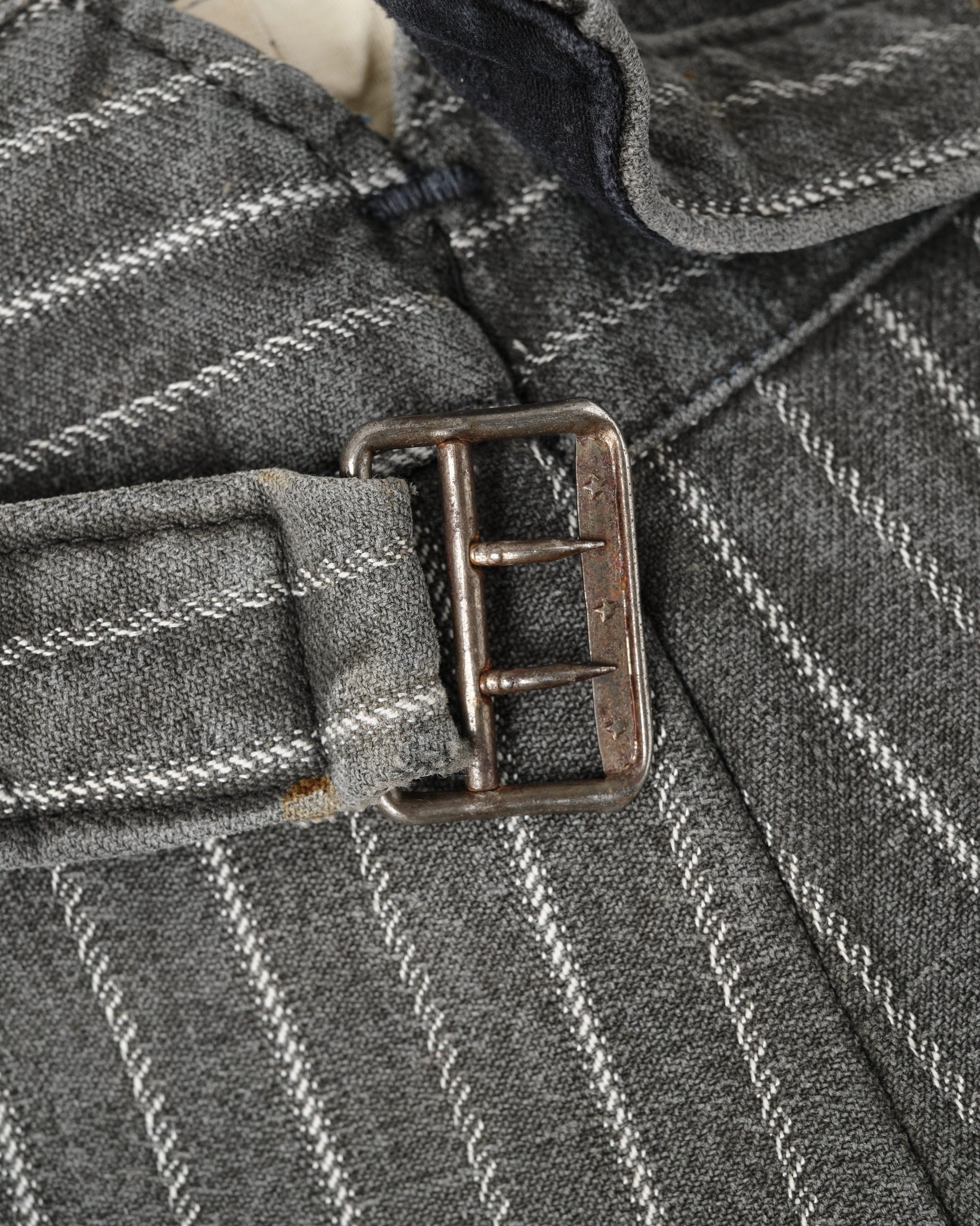 ［~40’s］French Vintage Cotton Striped Work Pants "Le Mont St Michel"