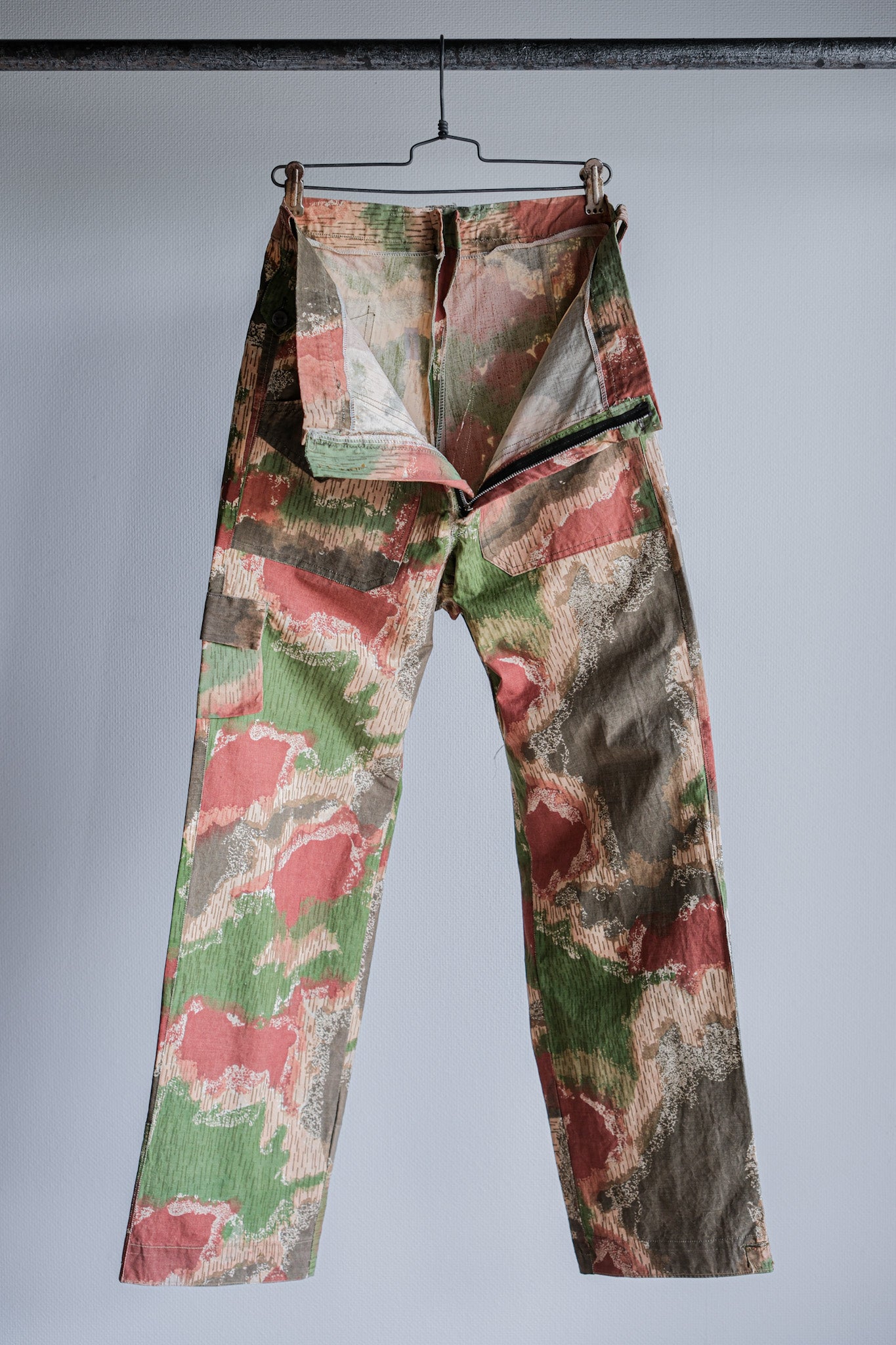 【~60's】Czechoslovakian Army Sumpfmuster Pattern Camouflage Trousers "Localmade"