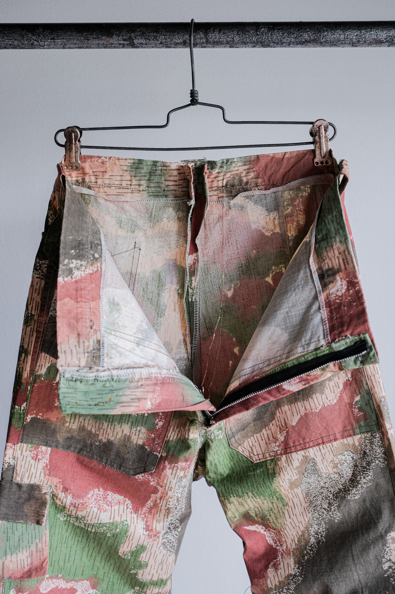 ［~60's］Czechoslovakian Army Sumpfmuster Pattern Camouflage Trousers "Localmade"