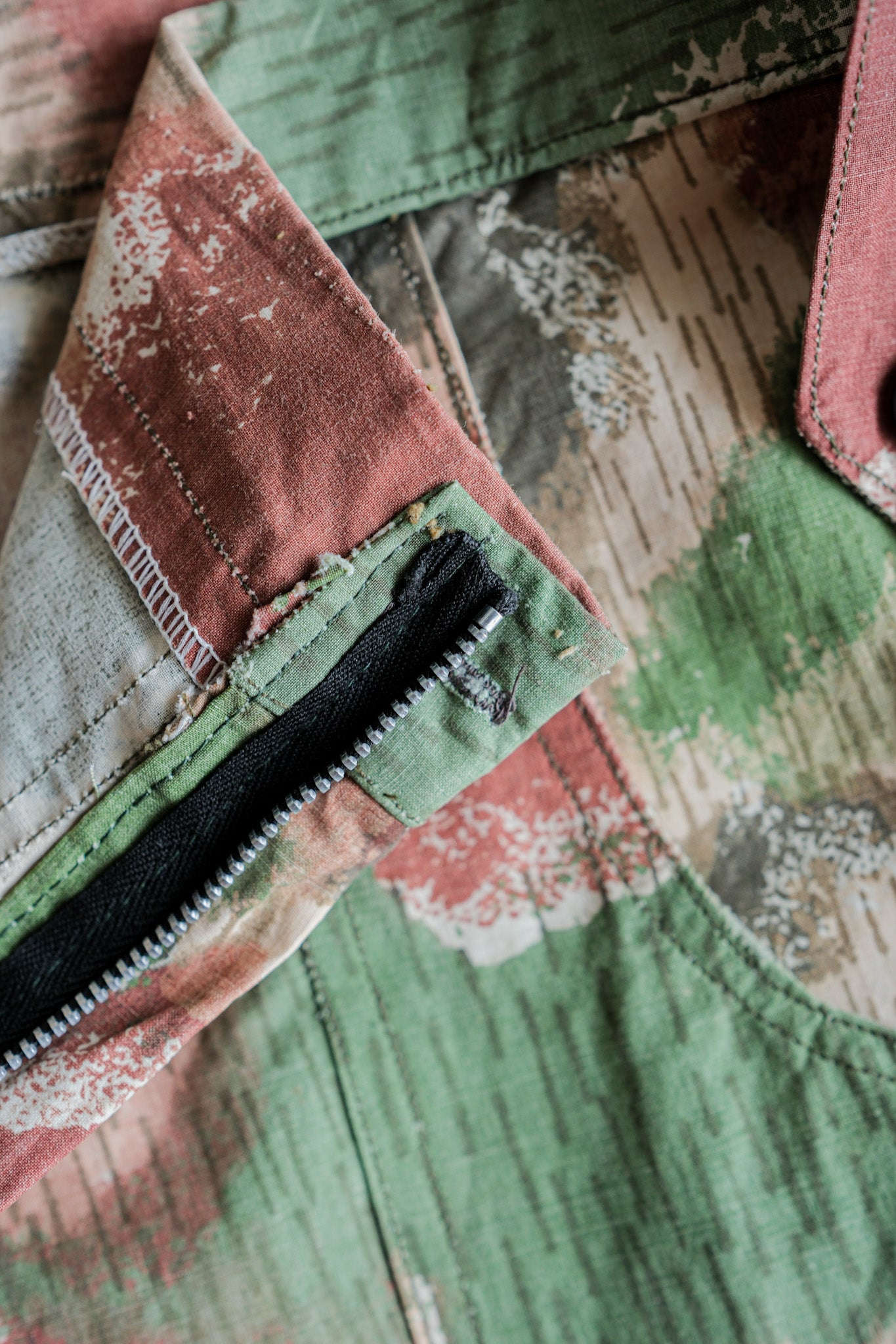［~60's］Czechoslovakian Army Sumpfmuster Pattern Camouflage Trousers "Localmade"