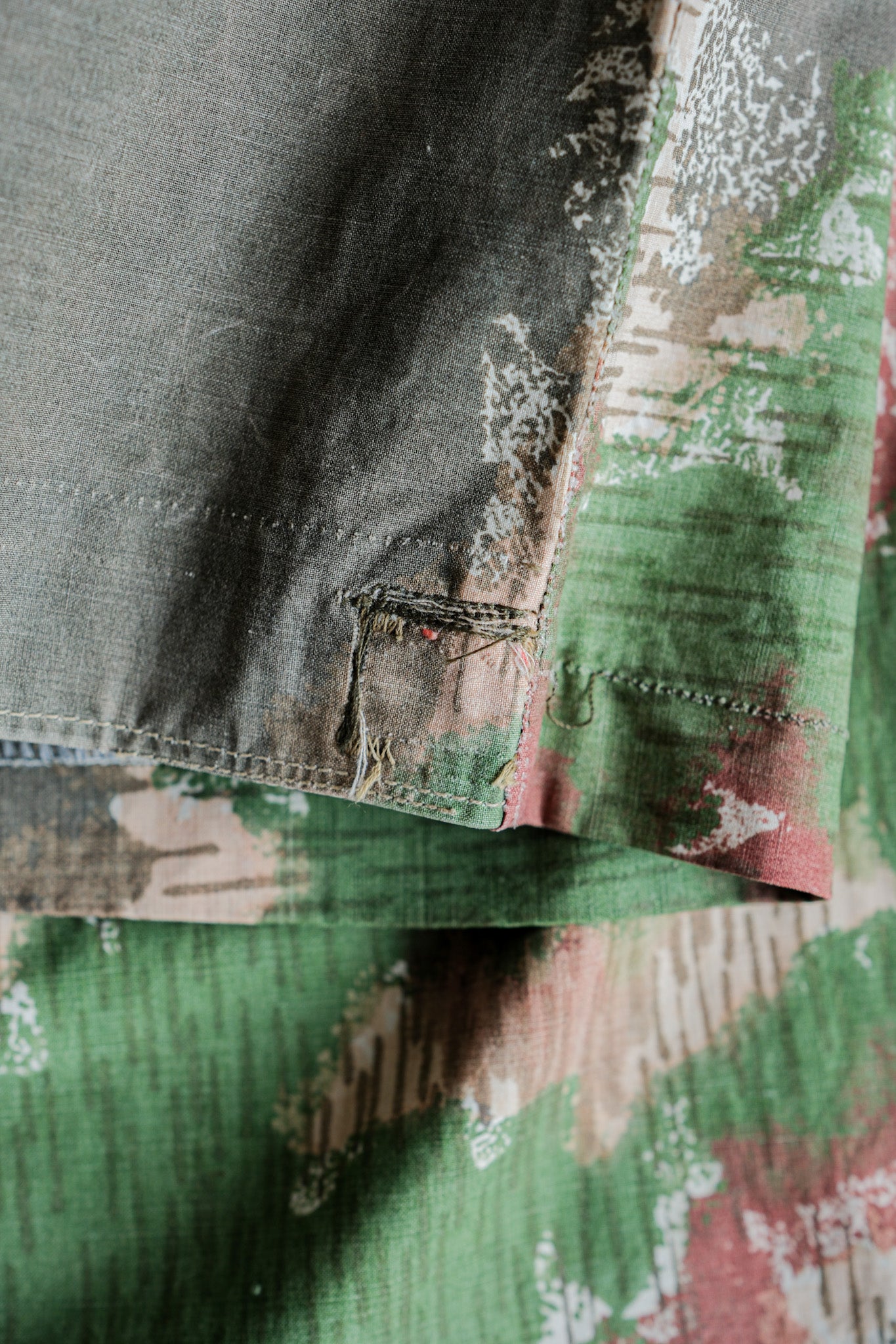 ［~60's］Czechoslovakian Army Sumpfmuster Pattern Camouflage Trousers "Localmade"