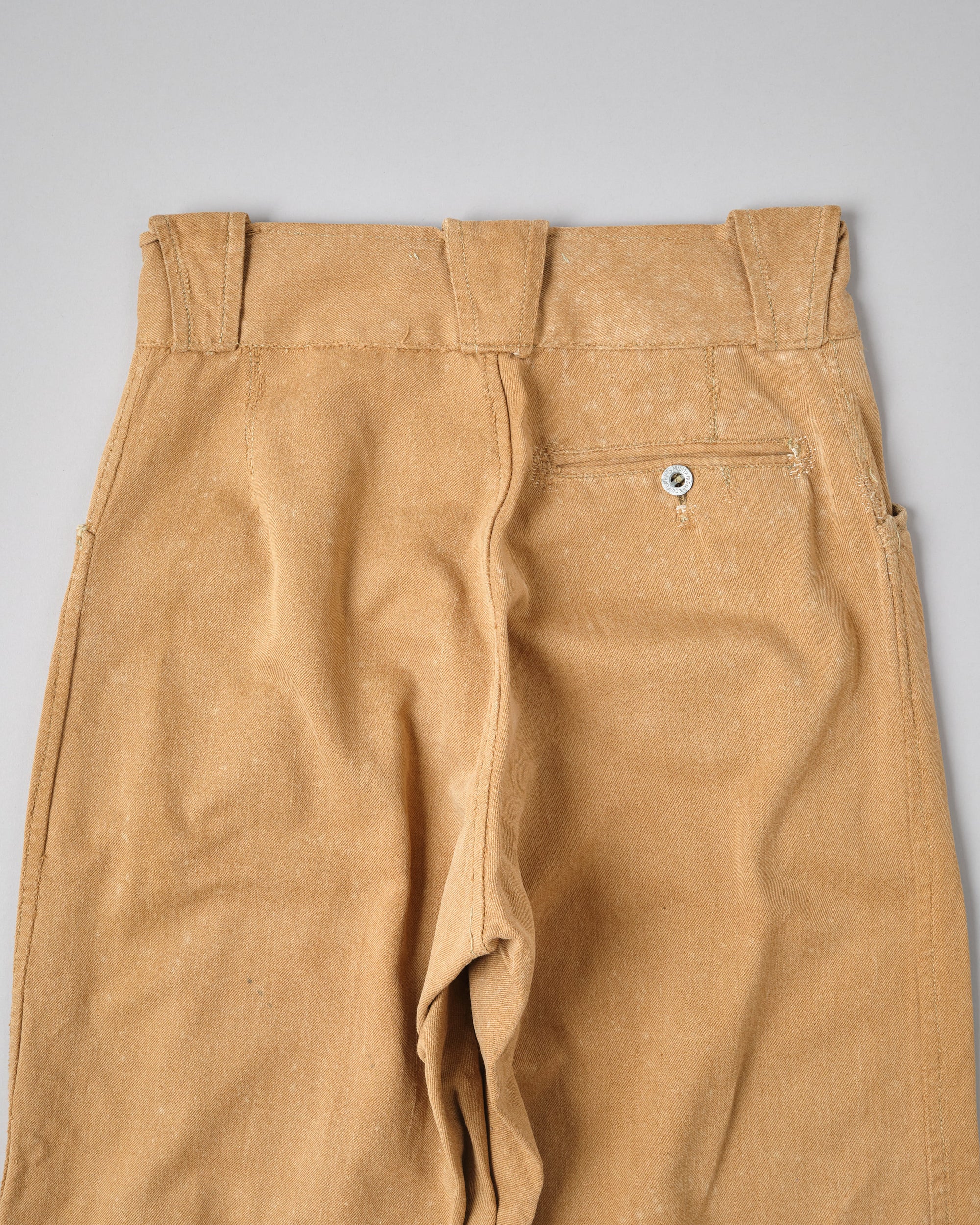 ［~50’s］French Army Brown Beige Cotton Twill Trousers