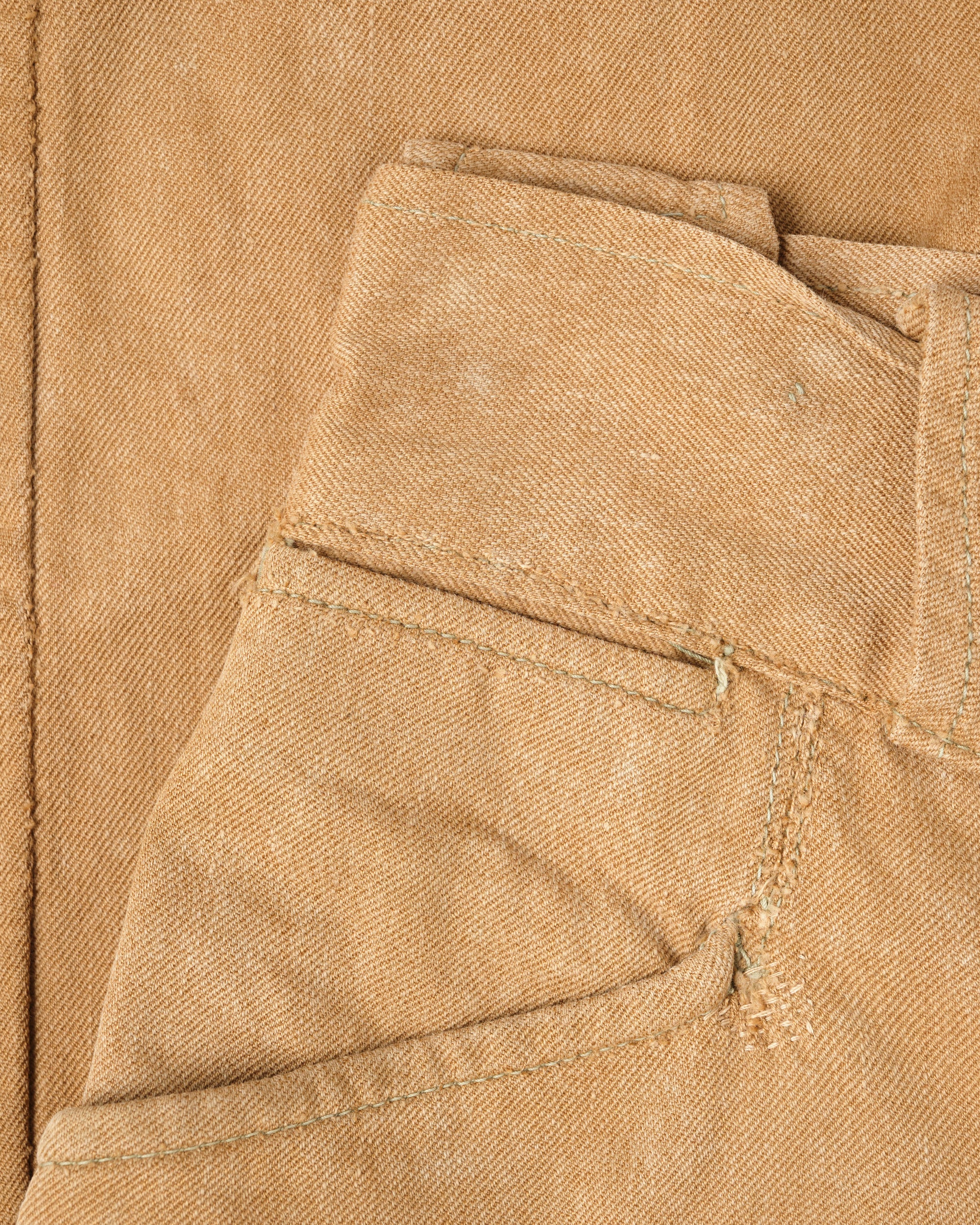 ［~50’s］French Army Brown Beige Cotton Twill Trousers