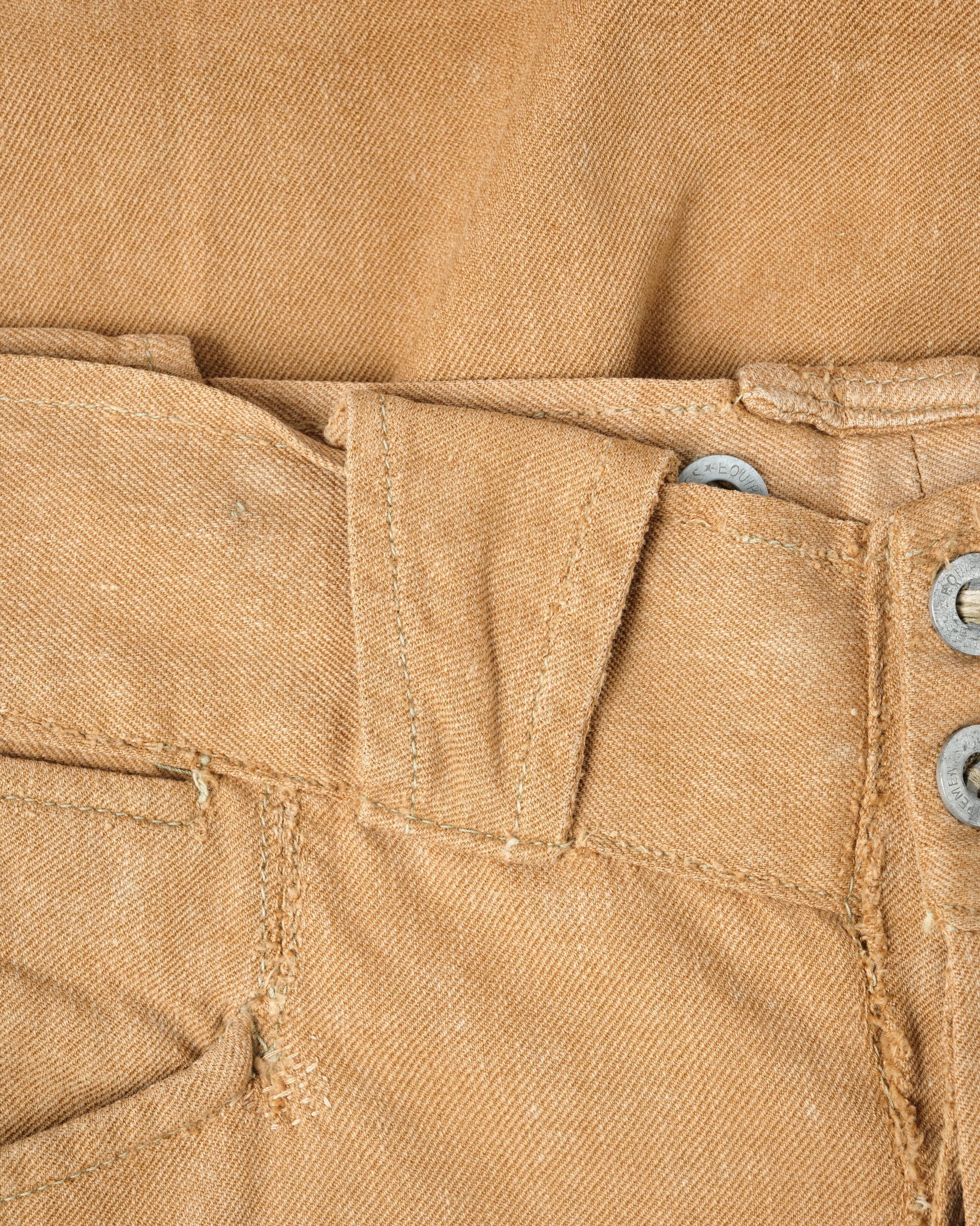 ［~50’s］French Army Brown Beige Cotton Twill Trousers
