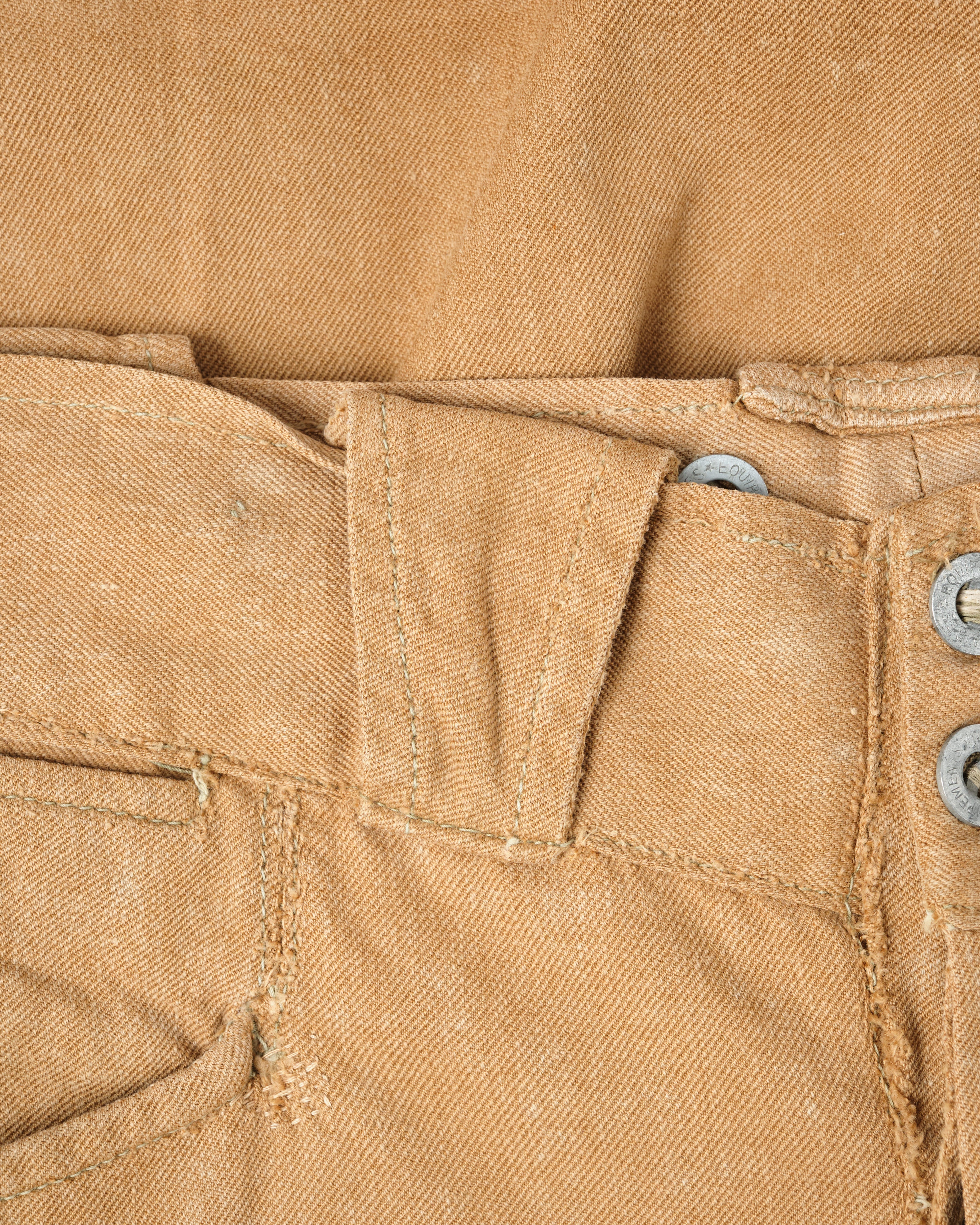 [~ 50's] Armée française Brown Beige Cotton Twill pantalon