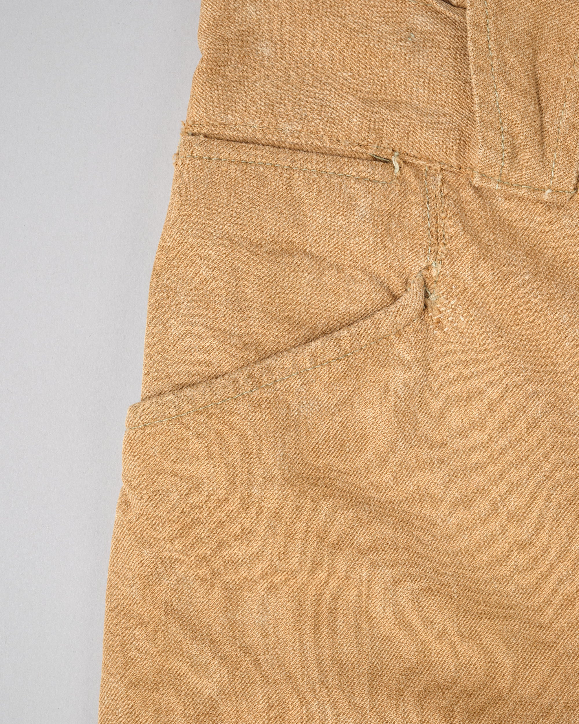 ［~50’s］French Army Brown Beige Cotton Twill Trousers
