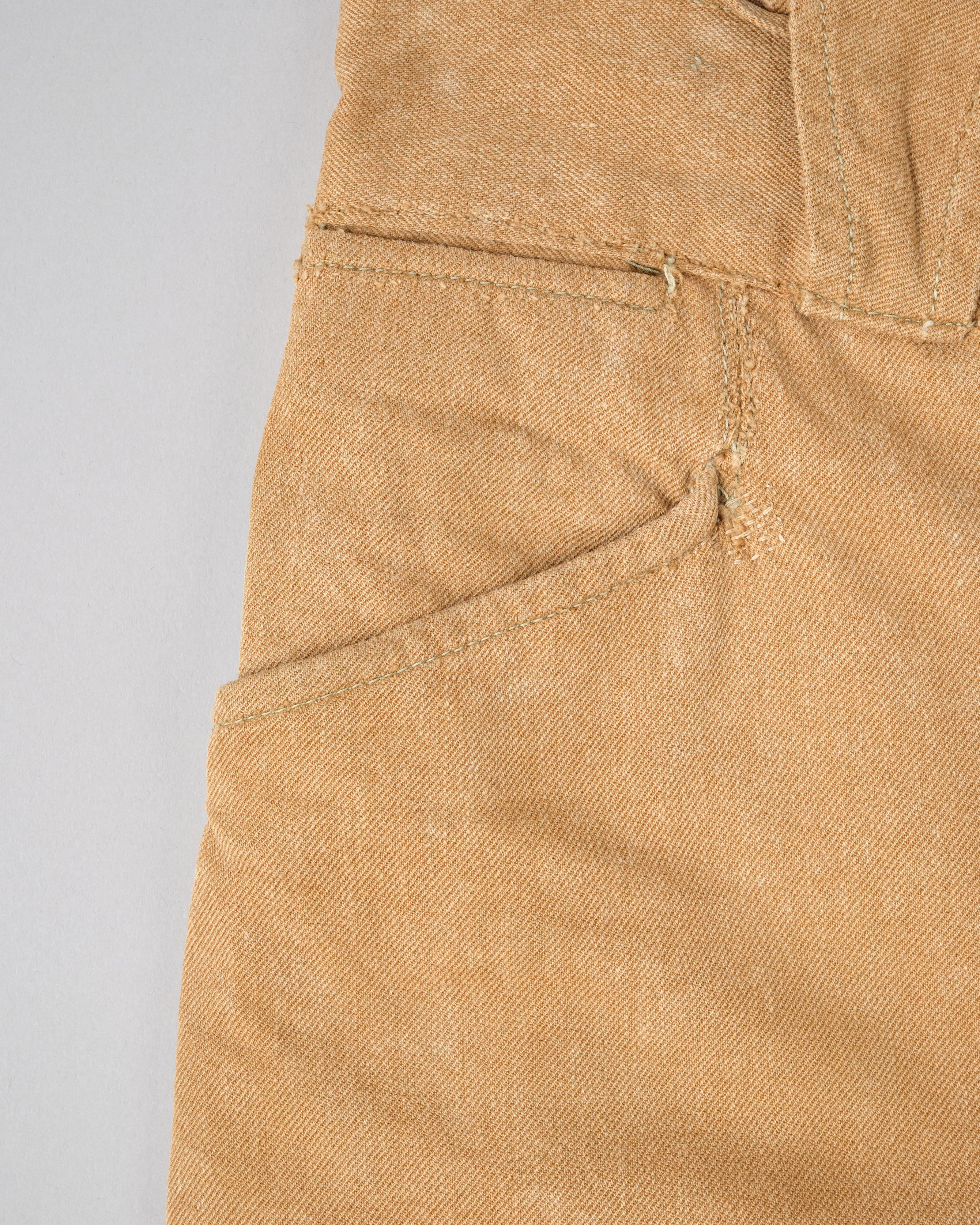 [~ 50's] Armée française Brown Beige Cotton Twill pantalon