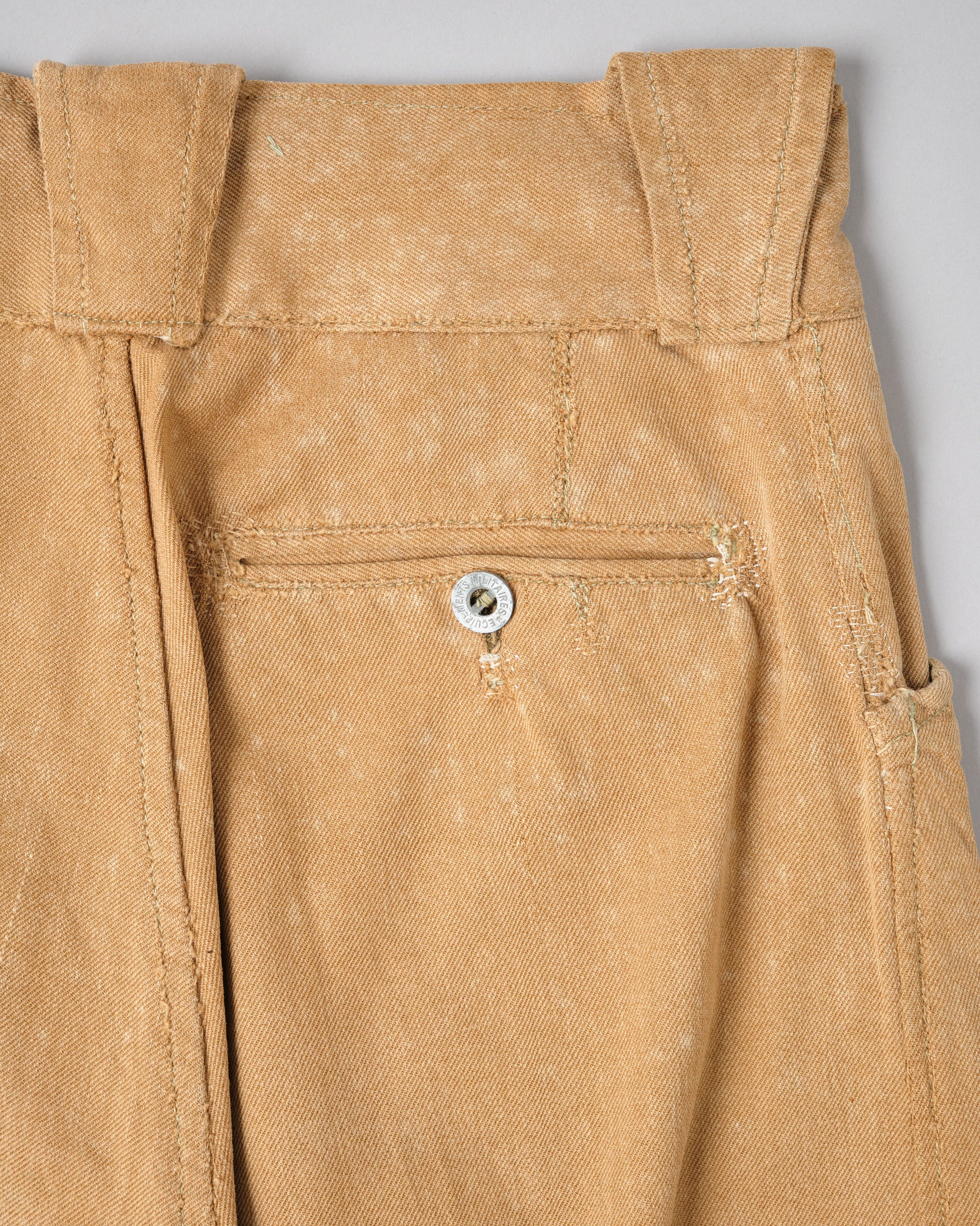 ［~50’s］French Army Brown Beige Cotton Twill Trousers