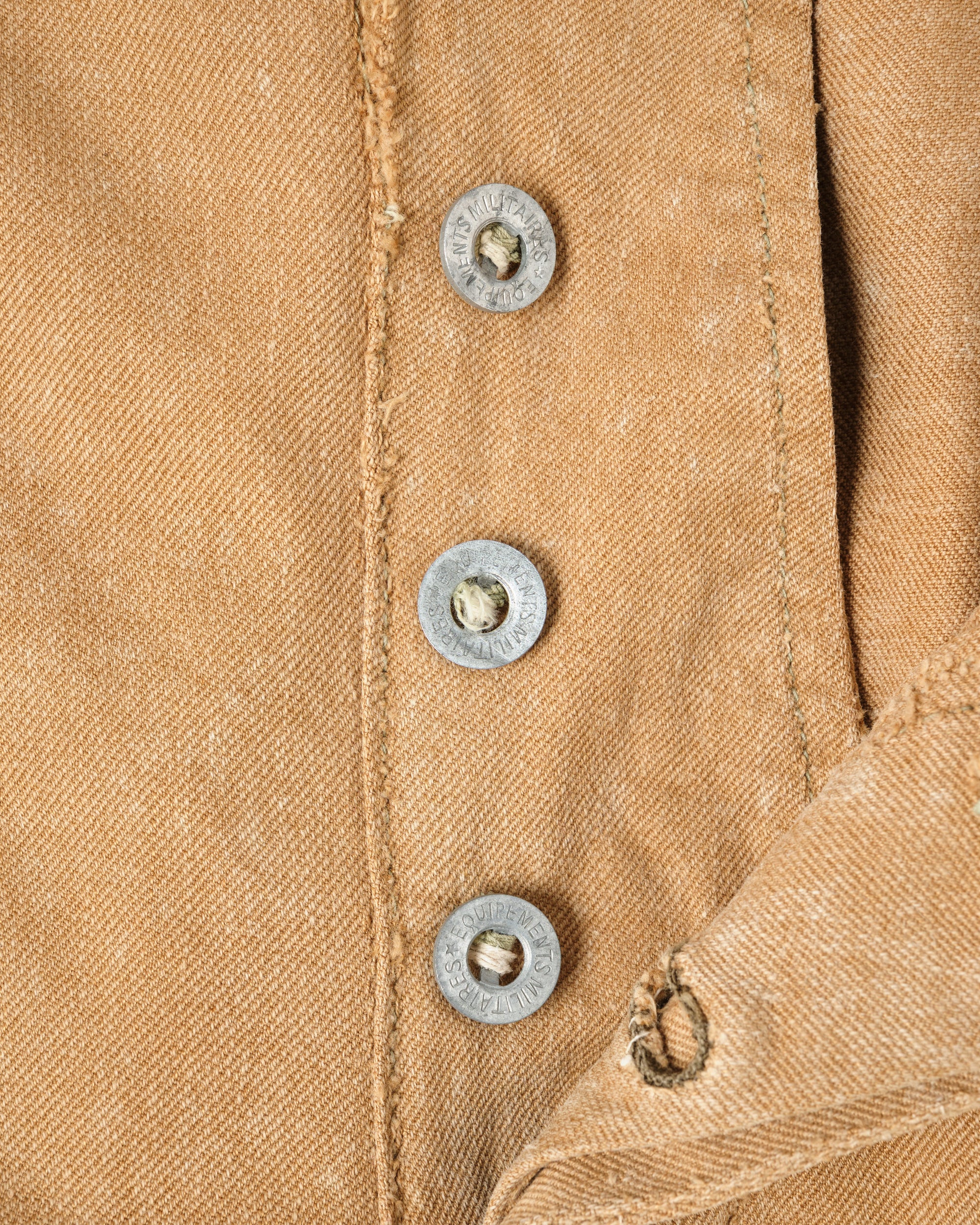 ［~50’s］French Army Brown Beige Cotton Twill Trousers
