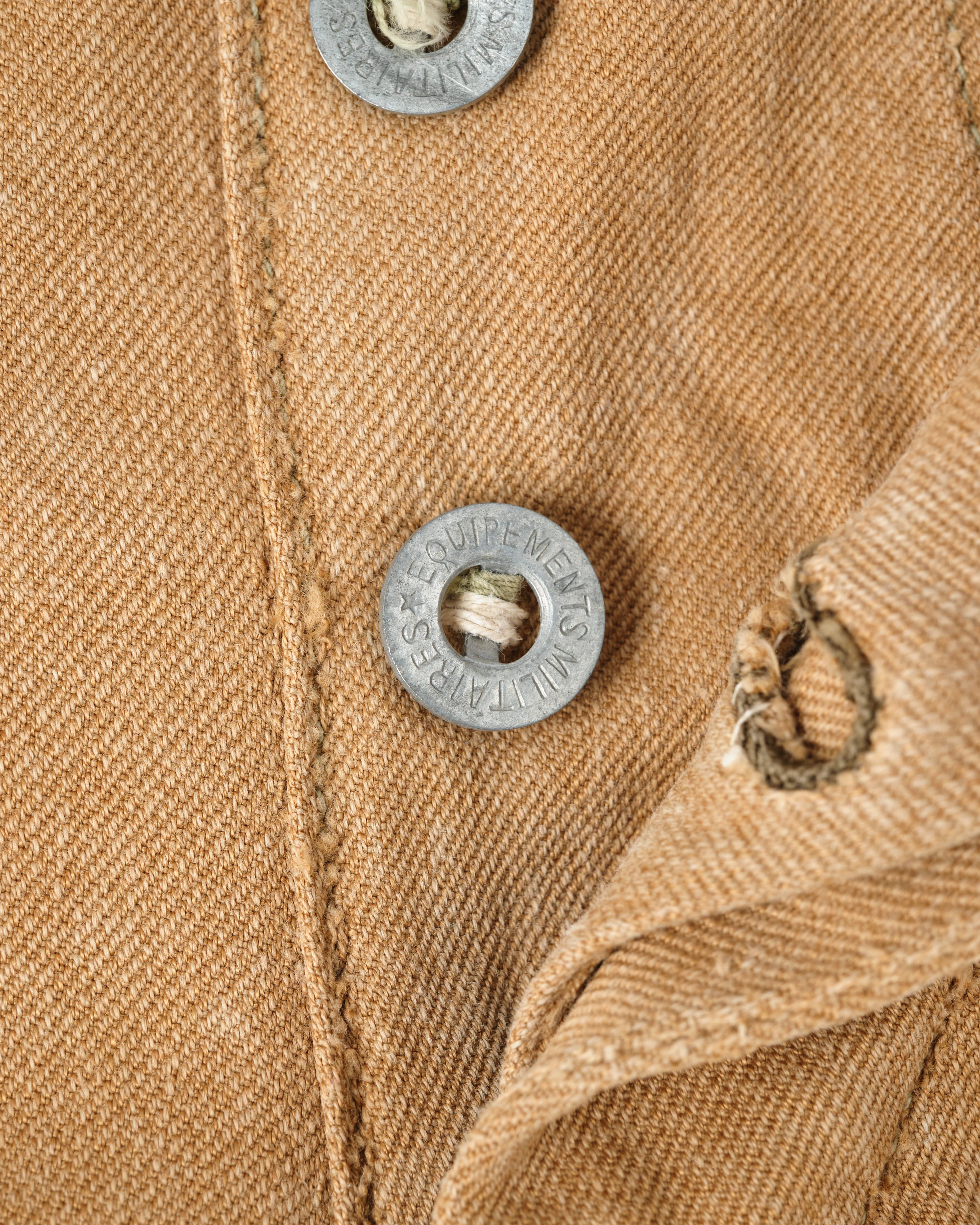 [~ 50's] Armée française Brown Beige Cotton Twill pantalon