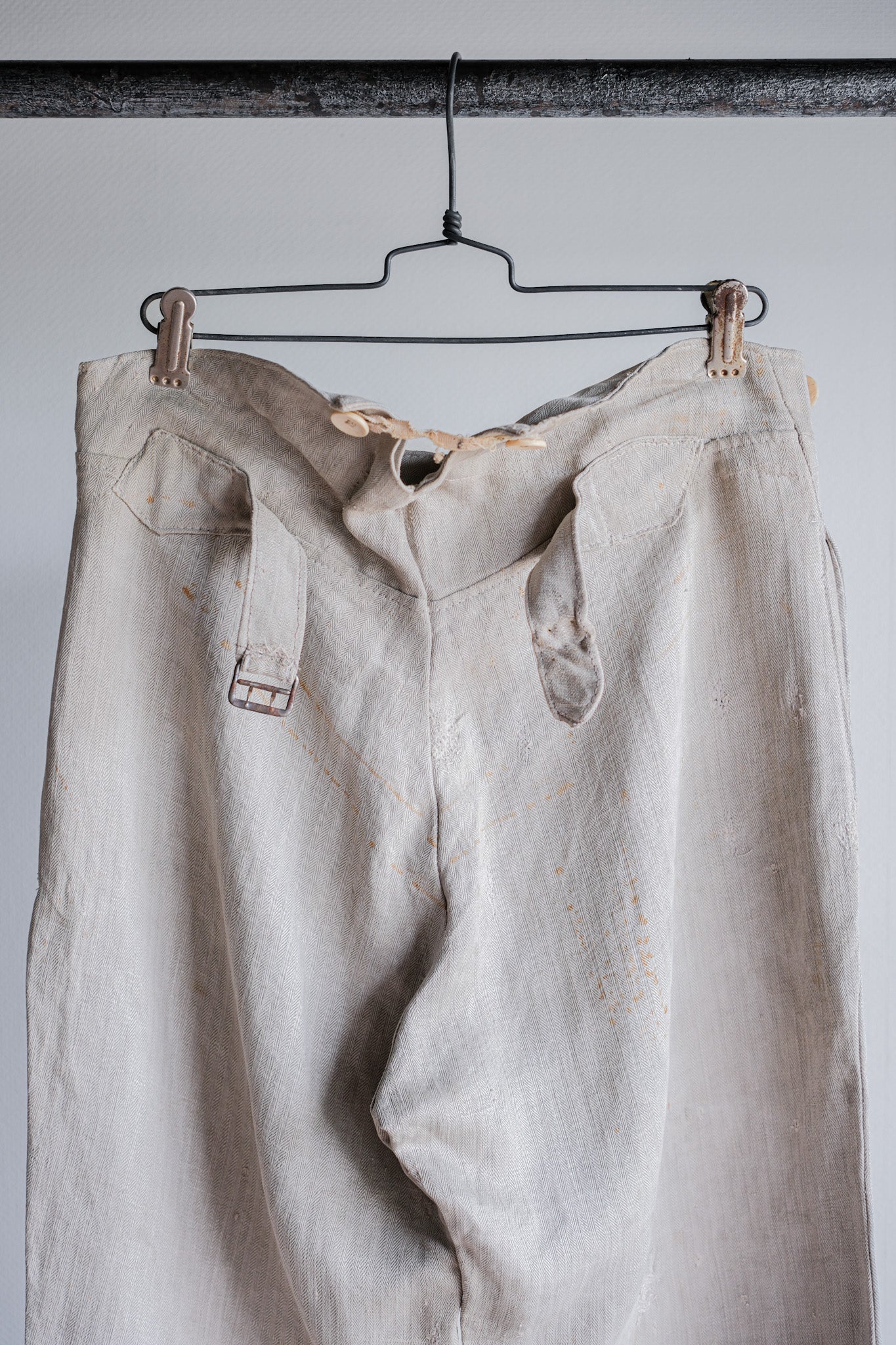 ［~40's］WWⅡ German Army Drillich HBT Linen Trousers "Wehrmacht"