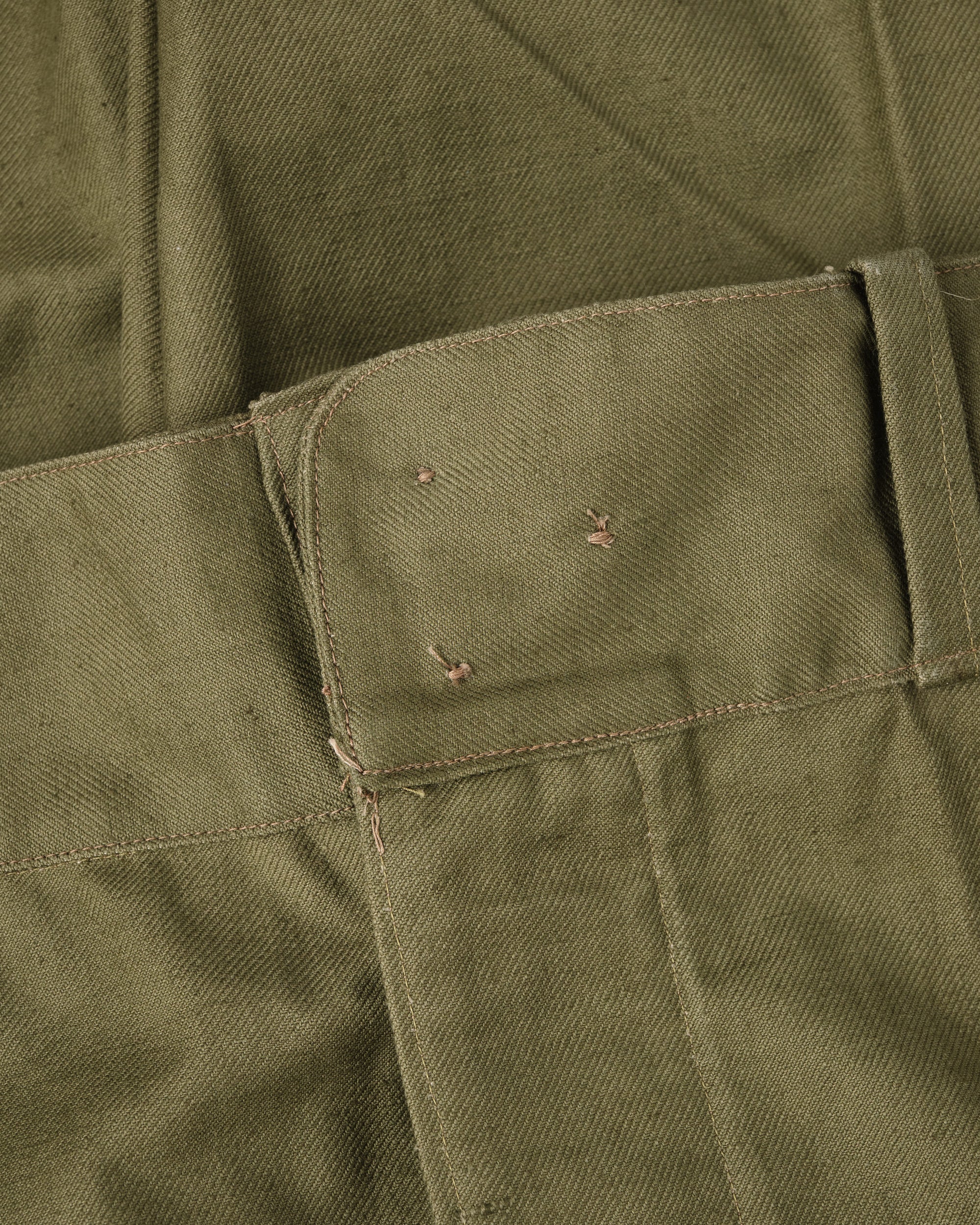 【~40's】French Army M47 Field Trousers With 3 Top Buttons Size.100XC "1st Type" "Dead Stock"