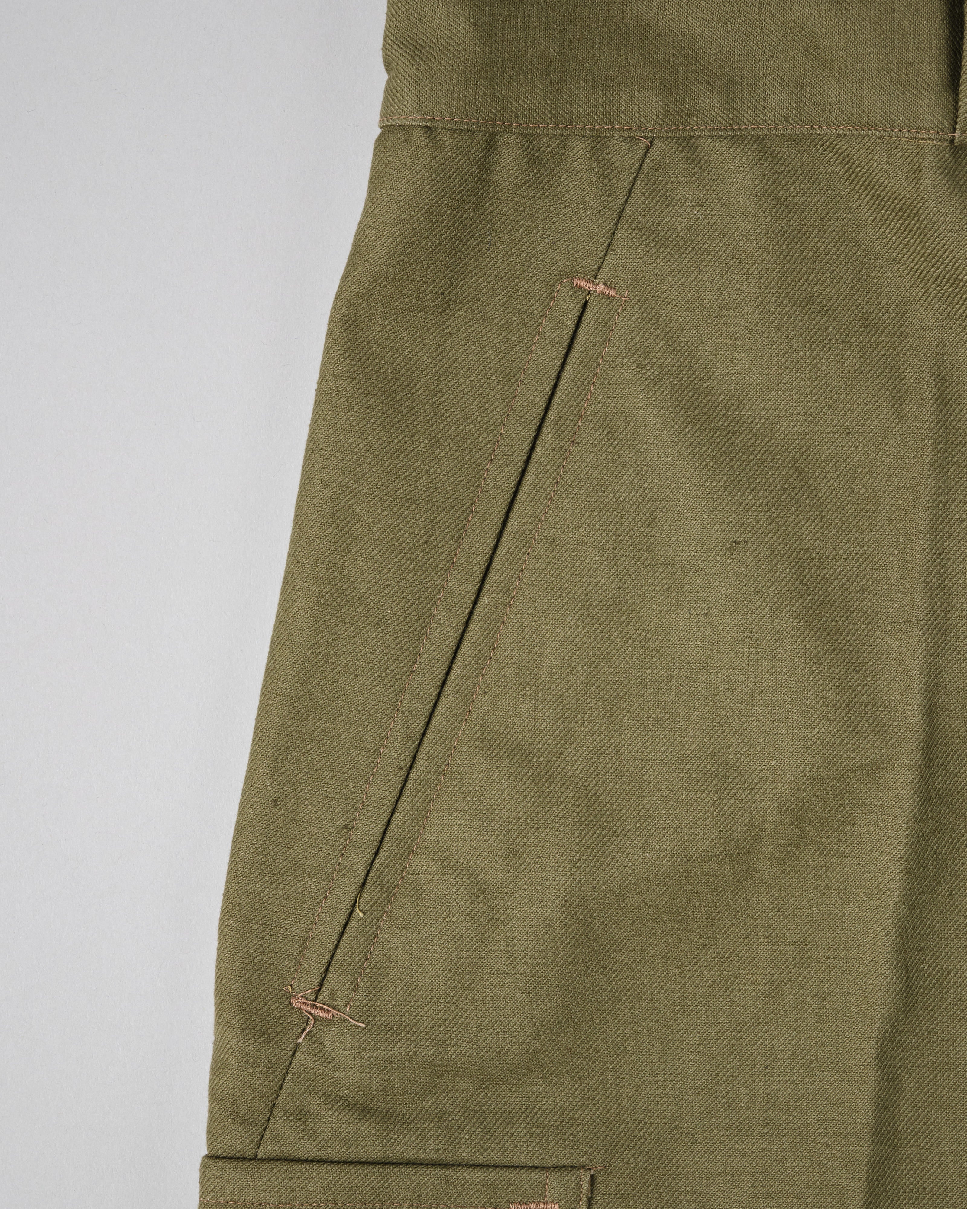 【~40's】French Army M47 Field Trousers With 3 Top Buttons Size.100XC "1st Type" "Dead Stock"