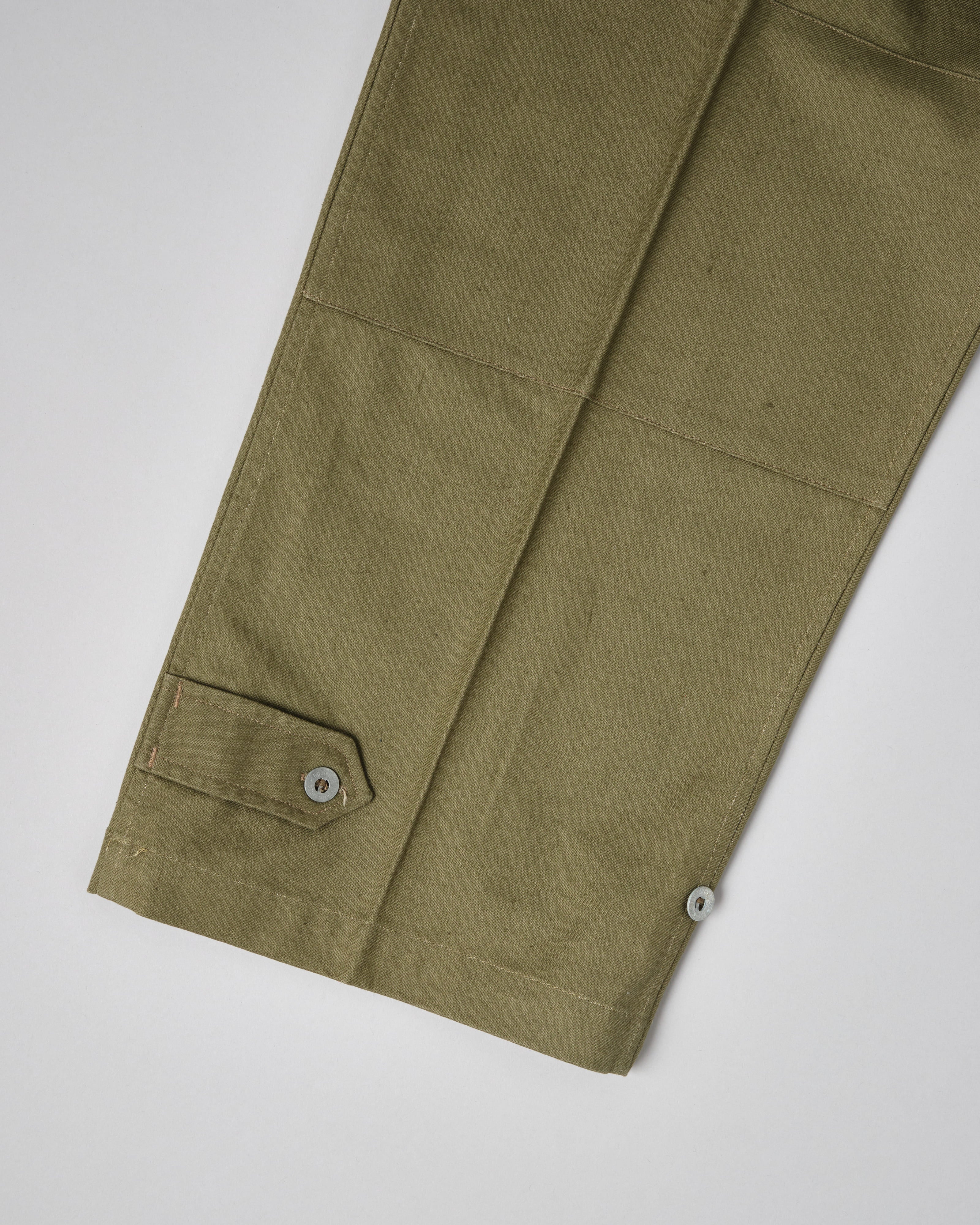【~40's】French Army M47 Field Trousers With 3 Top Buttons Size.100XC "1st Type" "Dead Stock"