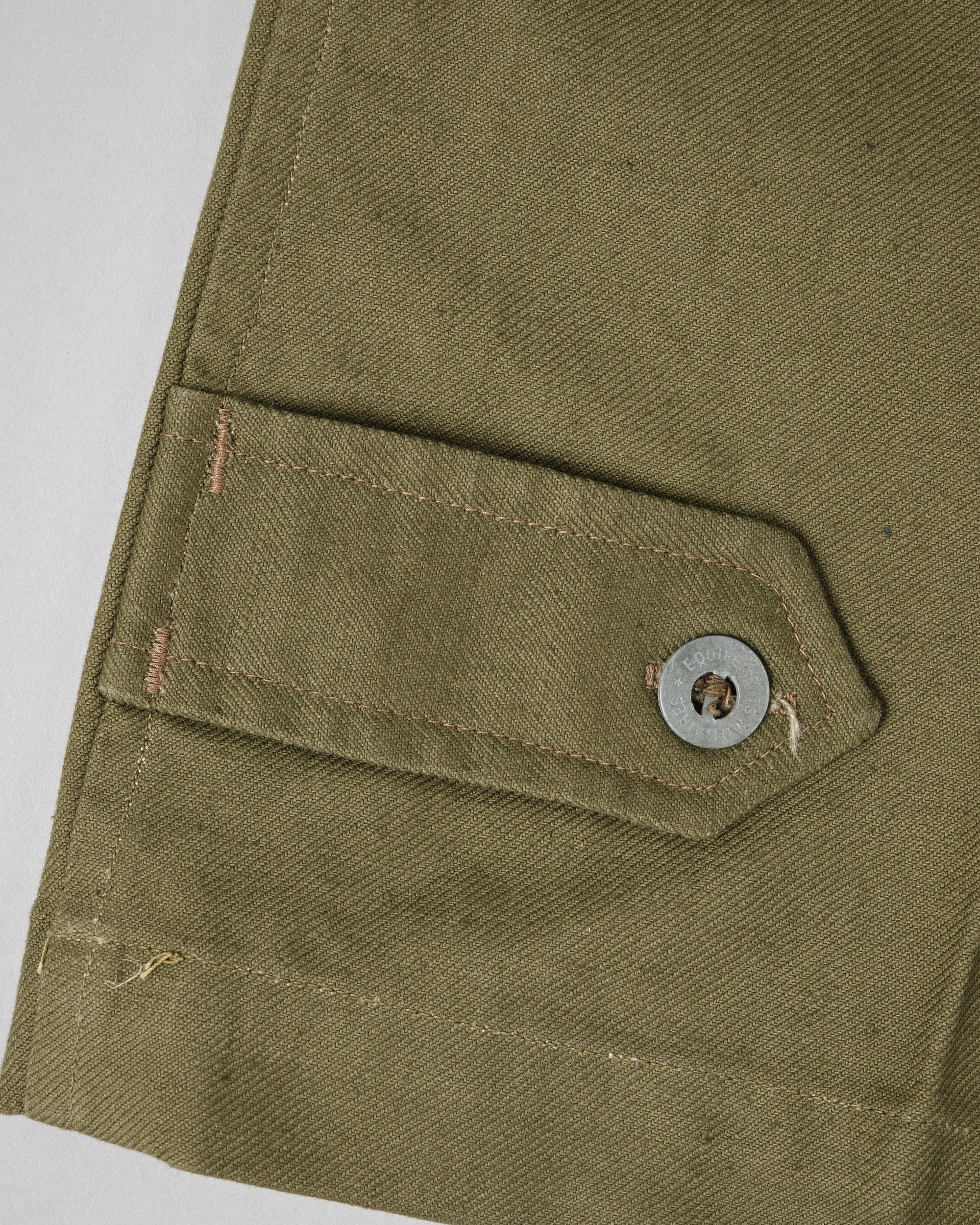 【~40's】French Army M47 Field Trousers With 3 Top Buttons Size.100XC "1st Type" "Dead Stock"