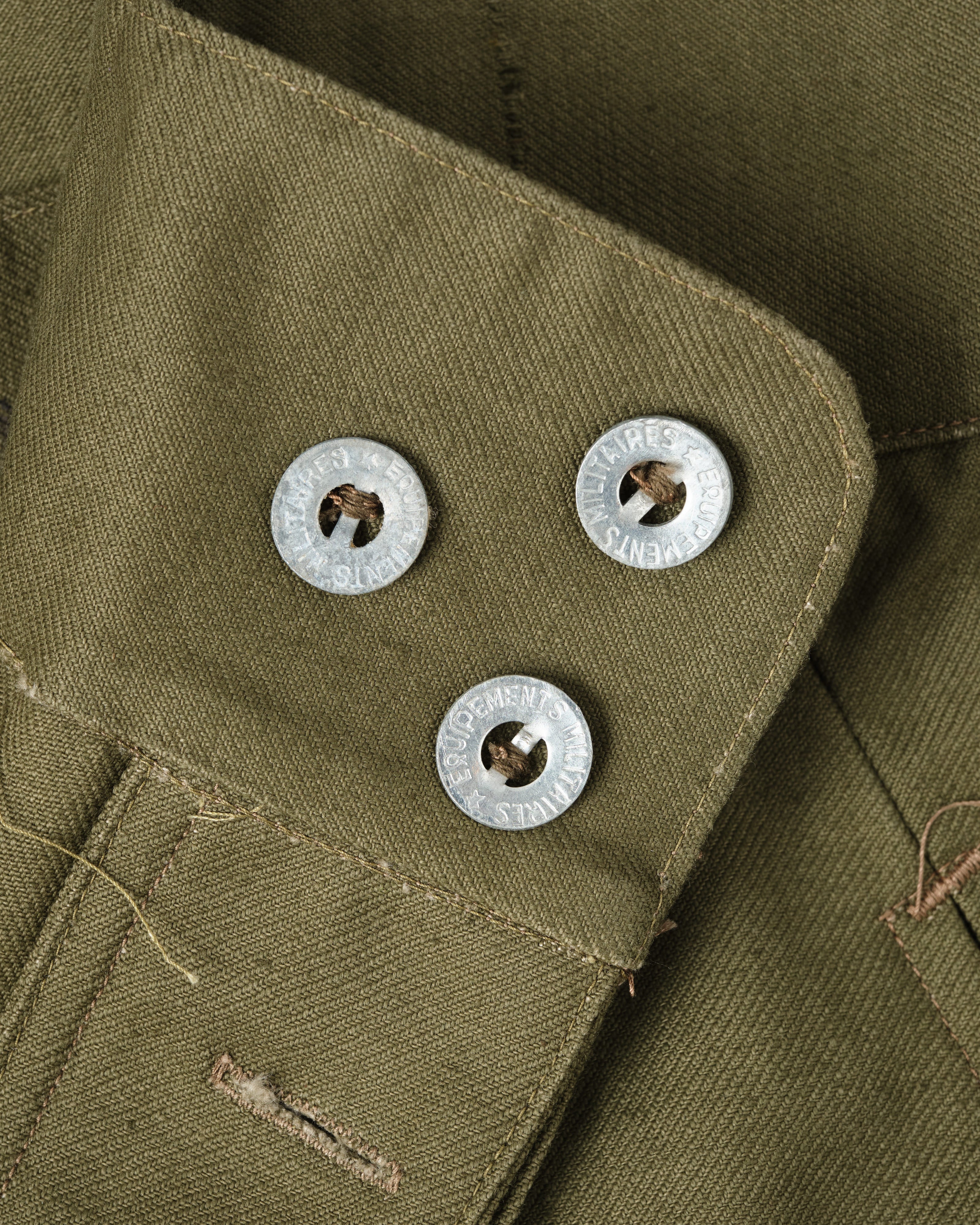 【~40's】French Army M47 Field Trousers With 3 Top Buttons Size.100XC "1st Type" "Dead Stock"