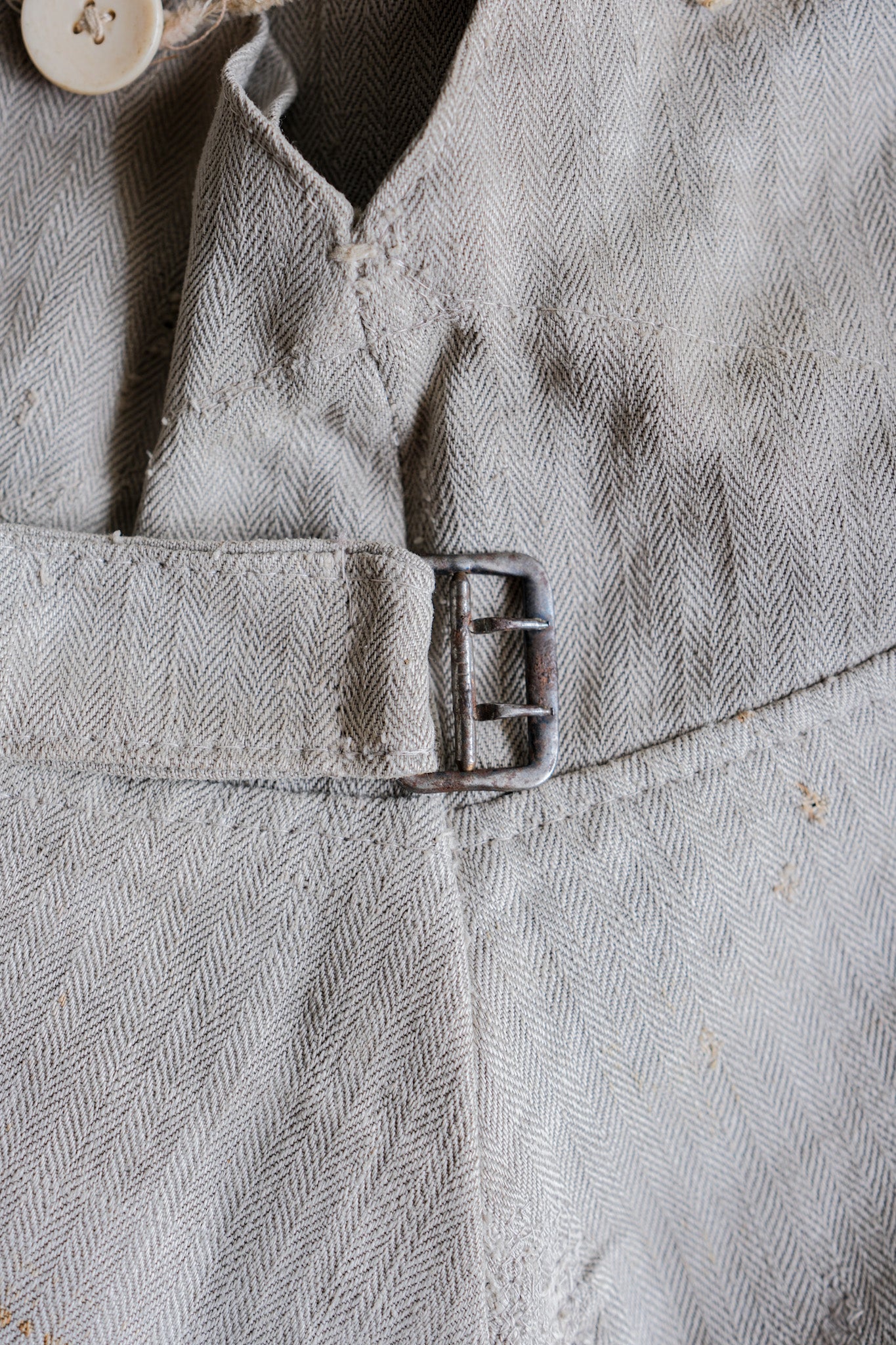 【~40's】WWⅡ German Army Drillich HBT Linen Trousers "Wehrmacht"