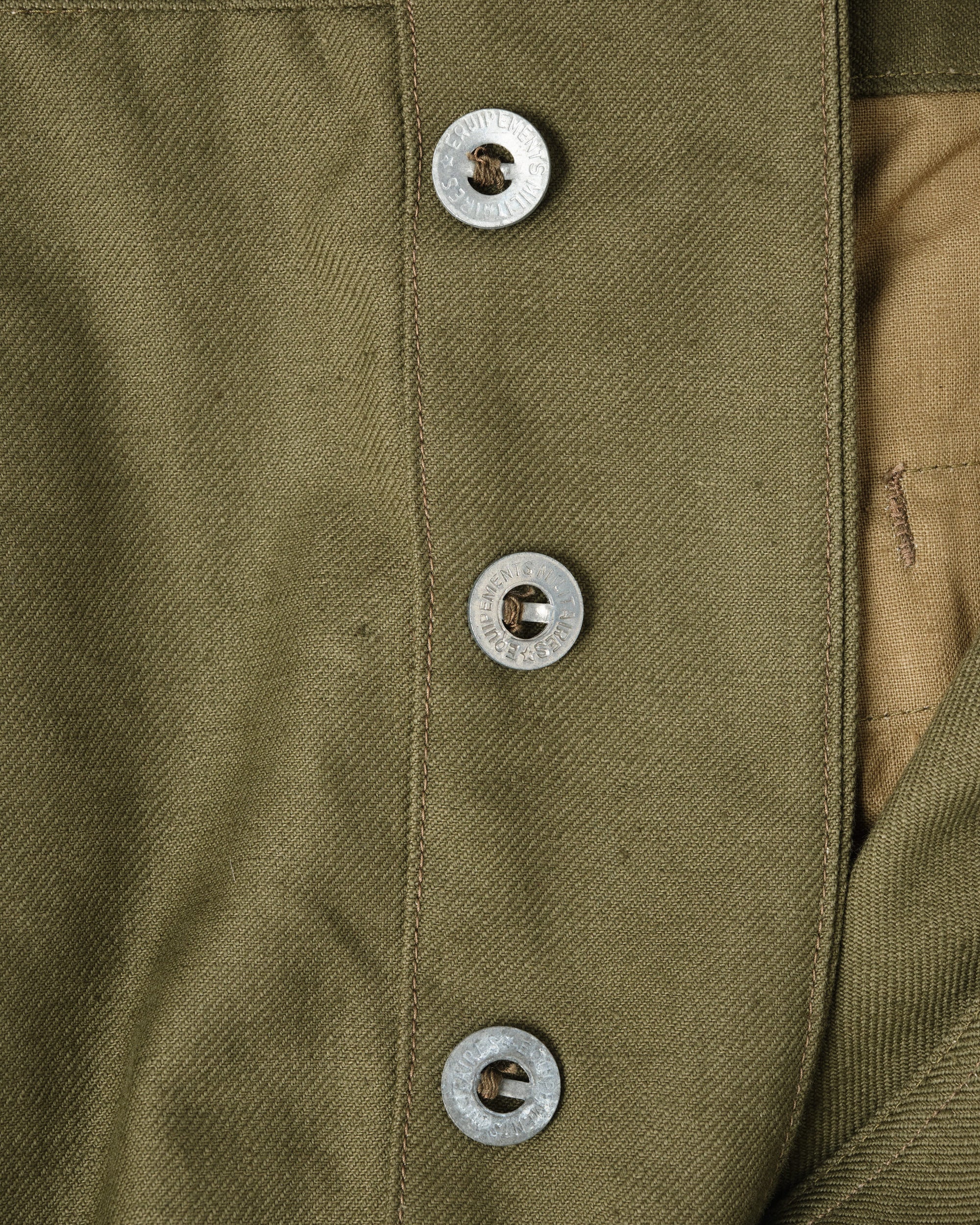 【~40's】French Army M47 Field Trousers With 3 Top Buttons Size.100XC "1st Type" "Dead Stock"