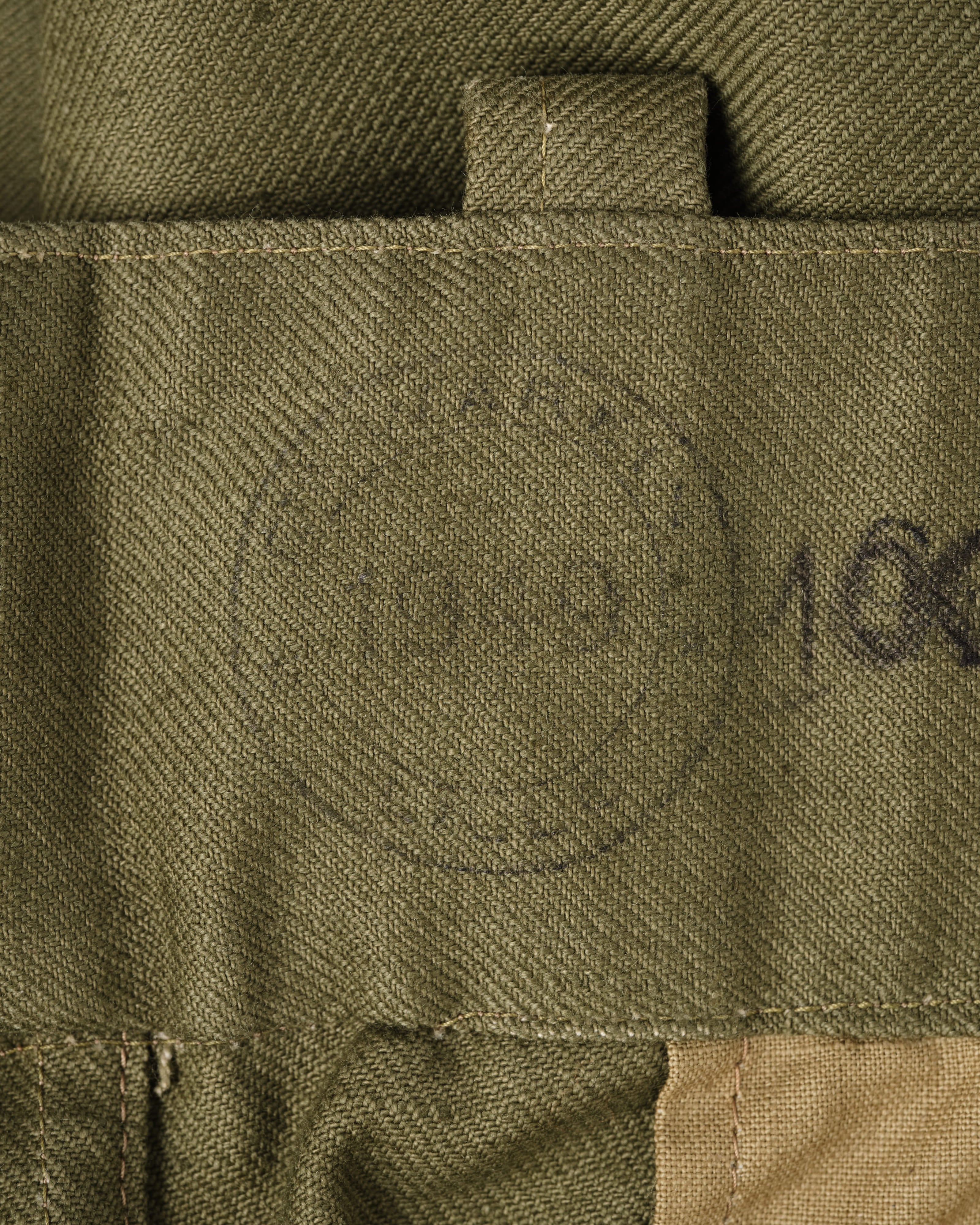 【~40's】French Army M47 Field Trousers With 3 Top Buttons Size.100XC "1st Type" "Dead Stock"