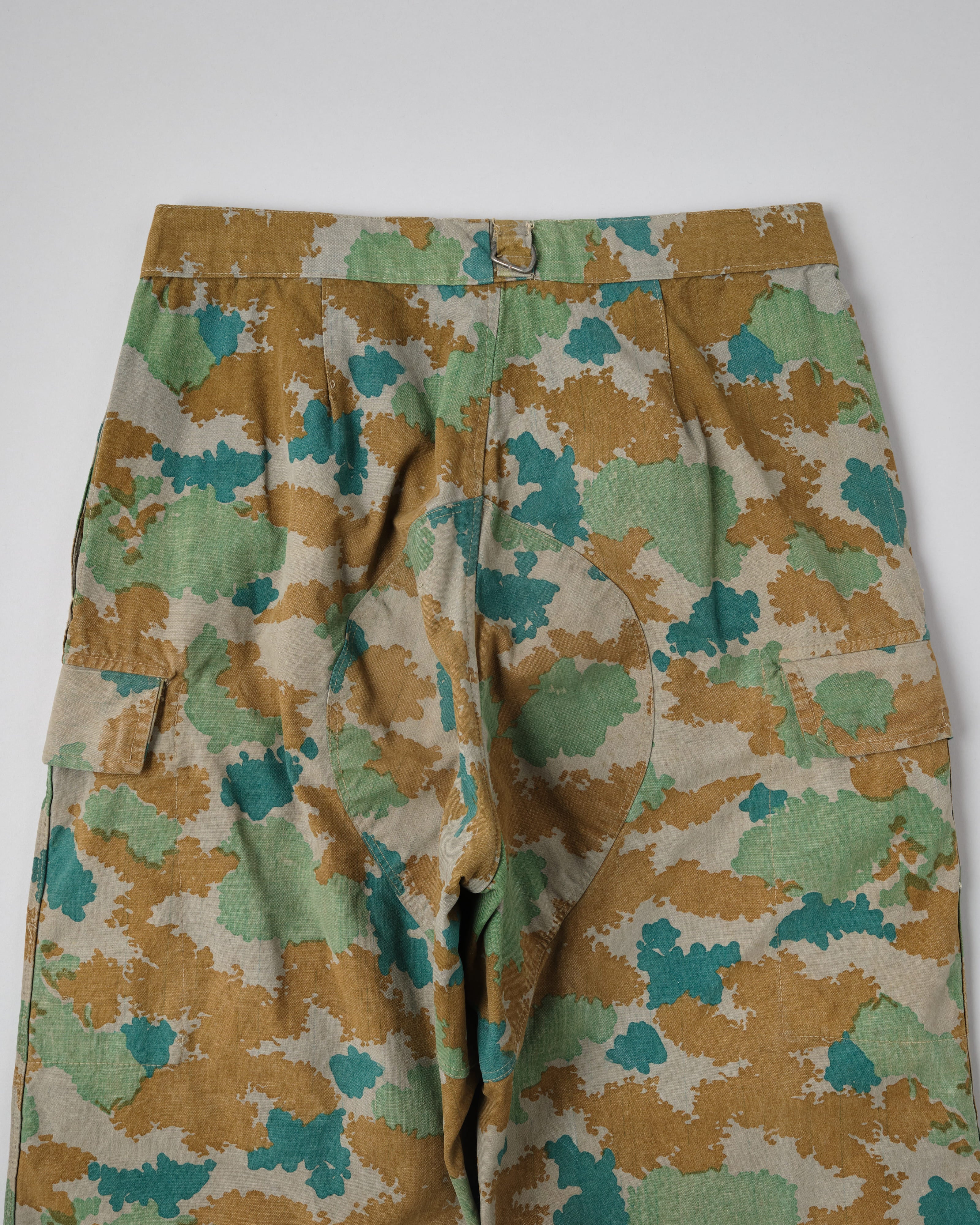 [~ 60's] กองทัพเยอรมัน East Blumenarn Camouflage Sniper กางเกงขนาด 2 "NVA"