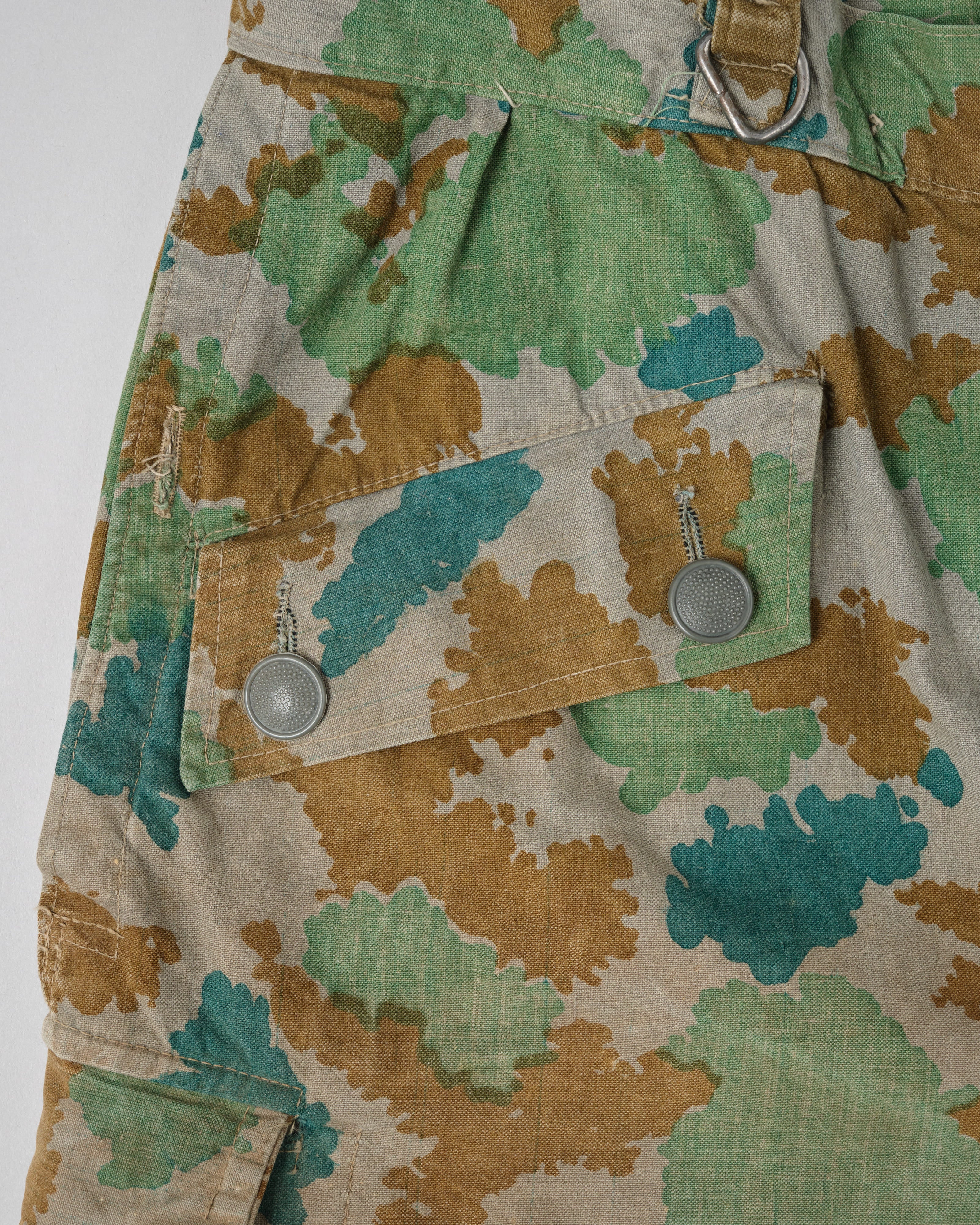 [~ 60's] กองทัพเยอรมัน East Blumenarn Camouflage Sniper กางเกงขนาด 2 "NVA"