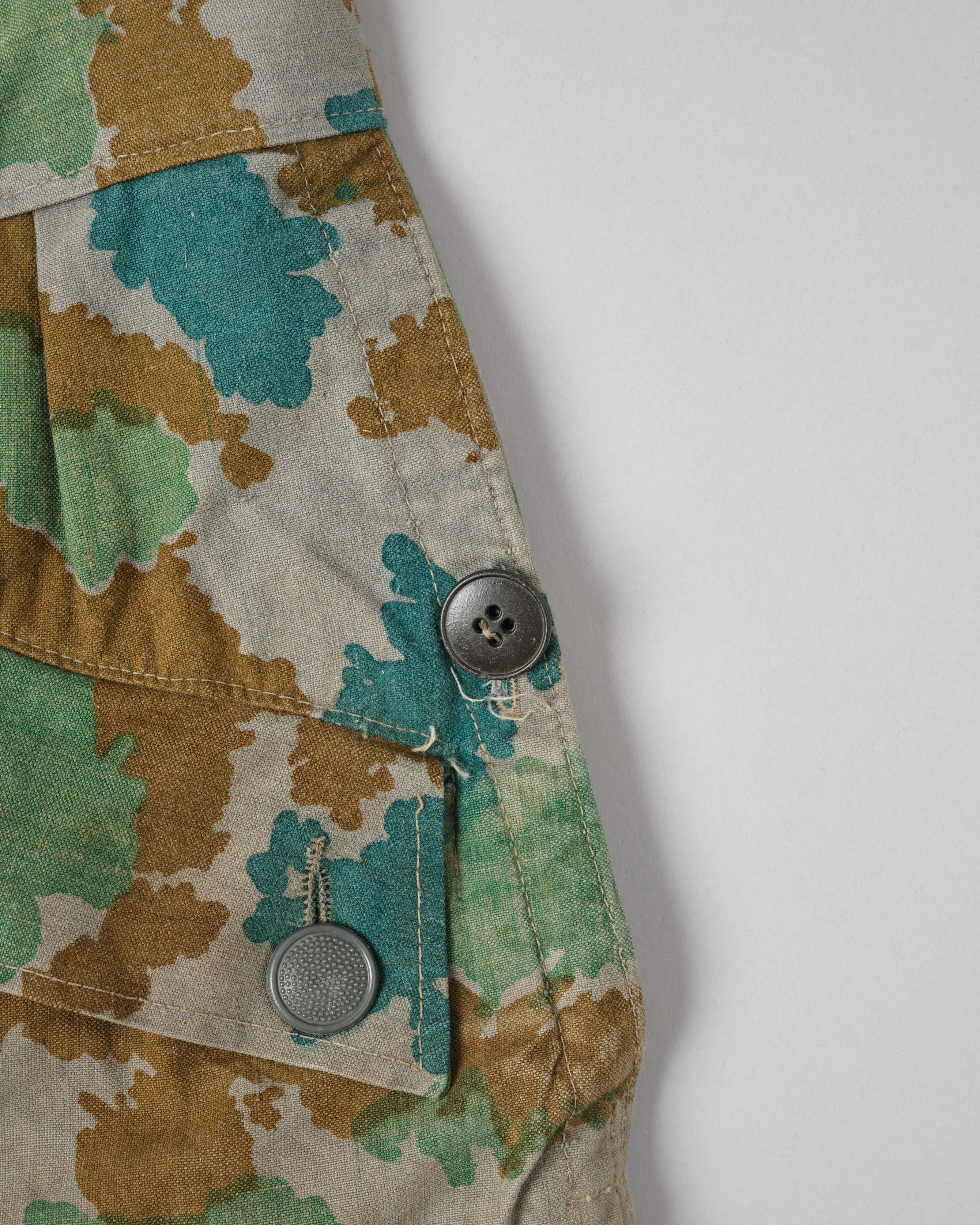 [~ 60's] กองทัพเยอรมัน East Blumenarn Camouflage Sniper กางเกงขนาด 2 "NVA"