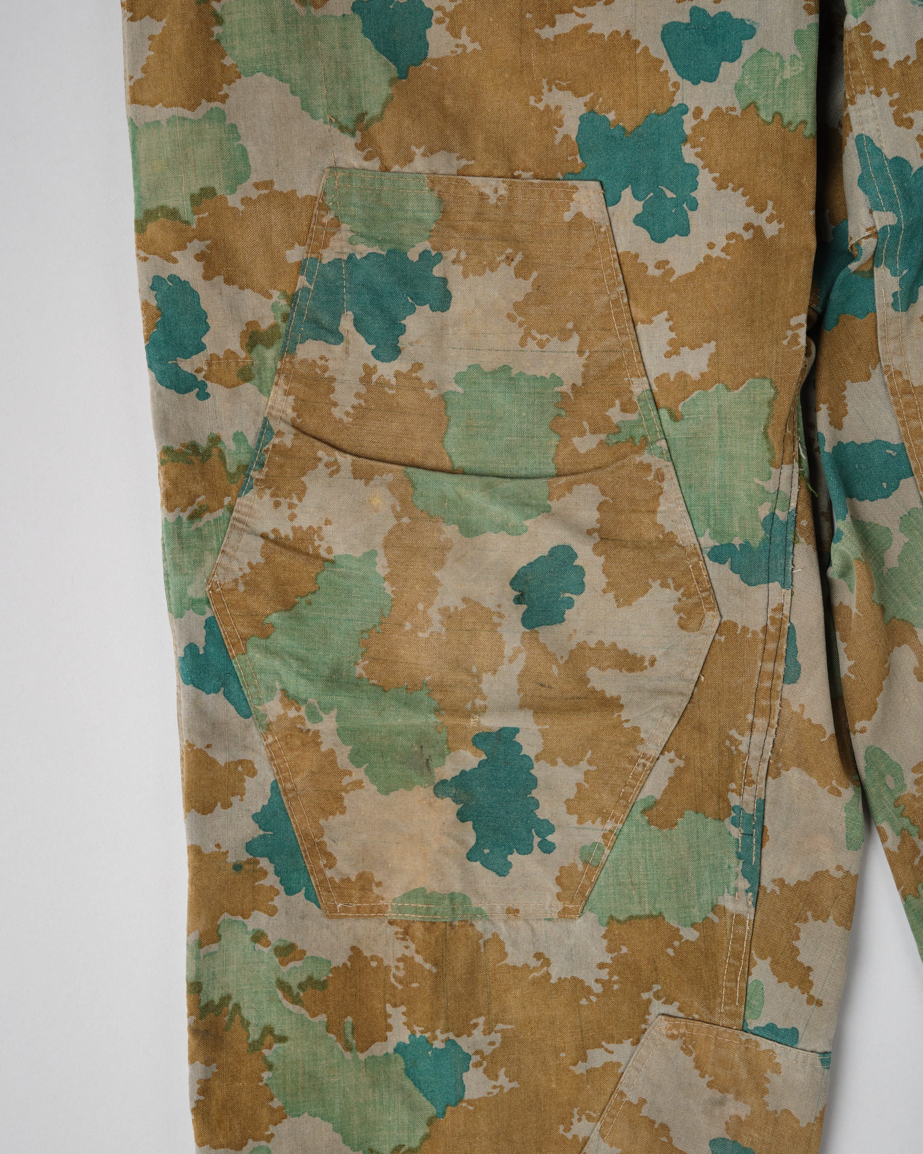 [~ 60's] กองทัพเยอรมัน East Blumenarn Camouflage Sniper กางเกงขนาด 2 "NVA"