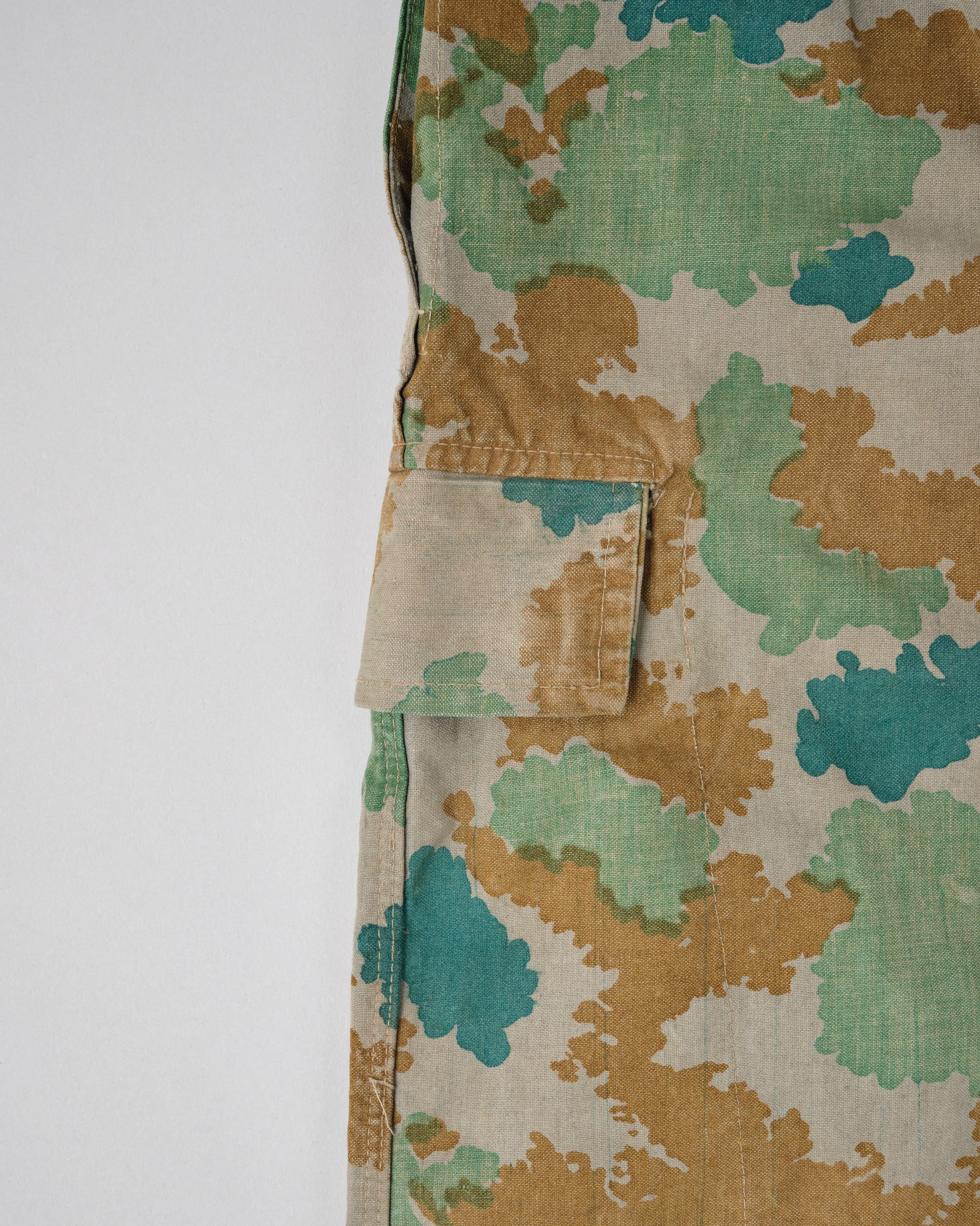 [~ 60's] กองทัพเยอรมัน East Blumenarn Camouflage Sniper กางเกงขนาด 2 "NVA"