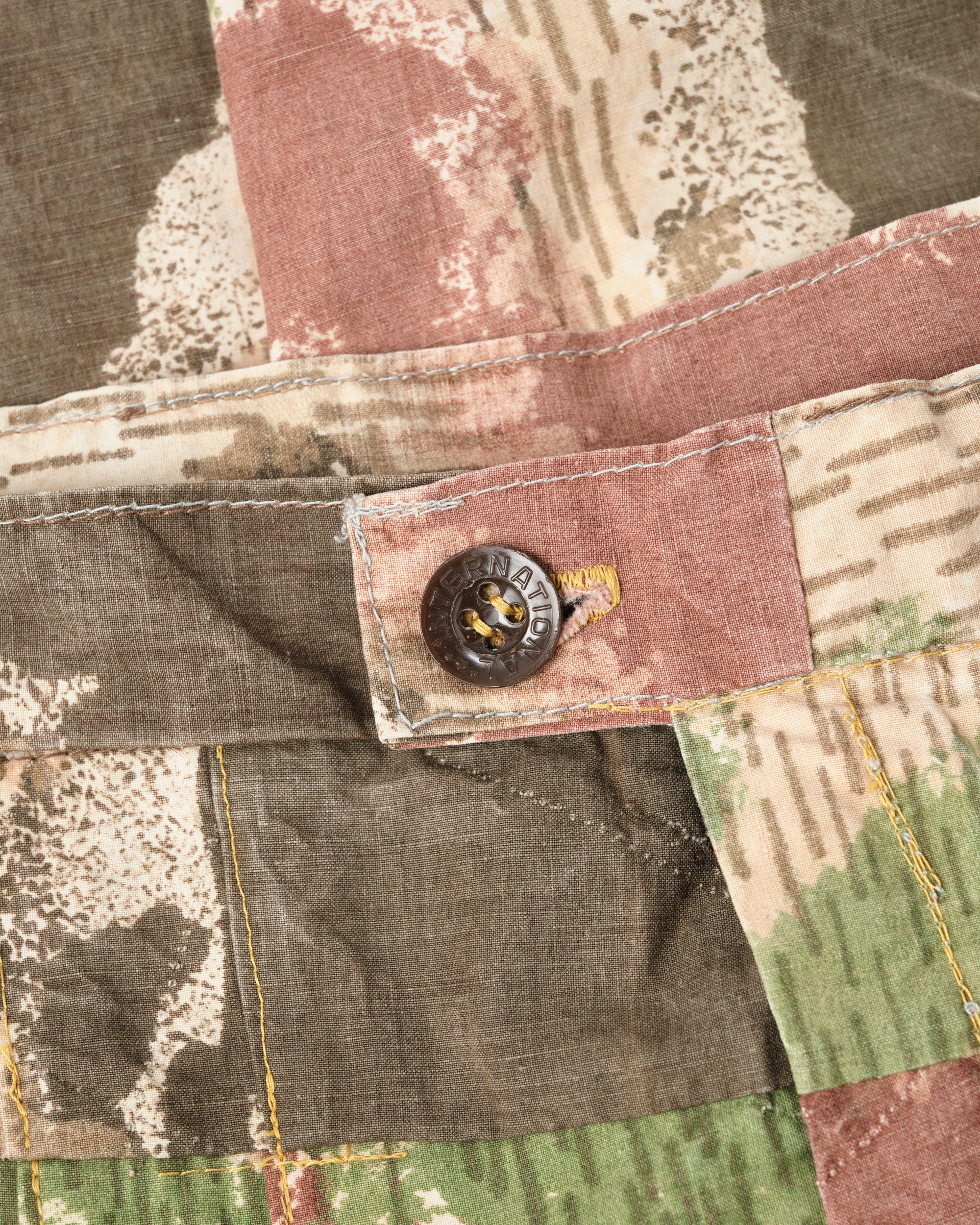 ［~60's］Czechoslovakian Army Sumpfmuster Pattern Camouflage 2 Tuck Double Knee Trousers "Localmade"
