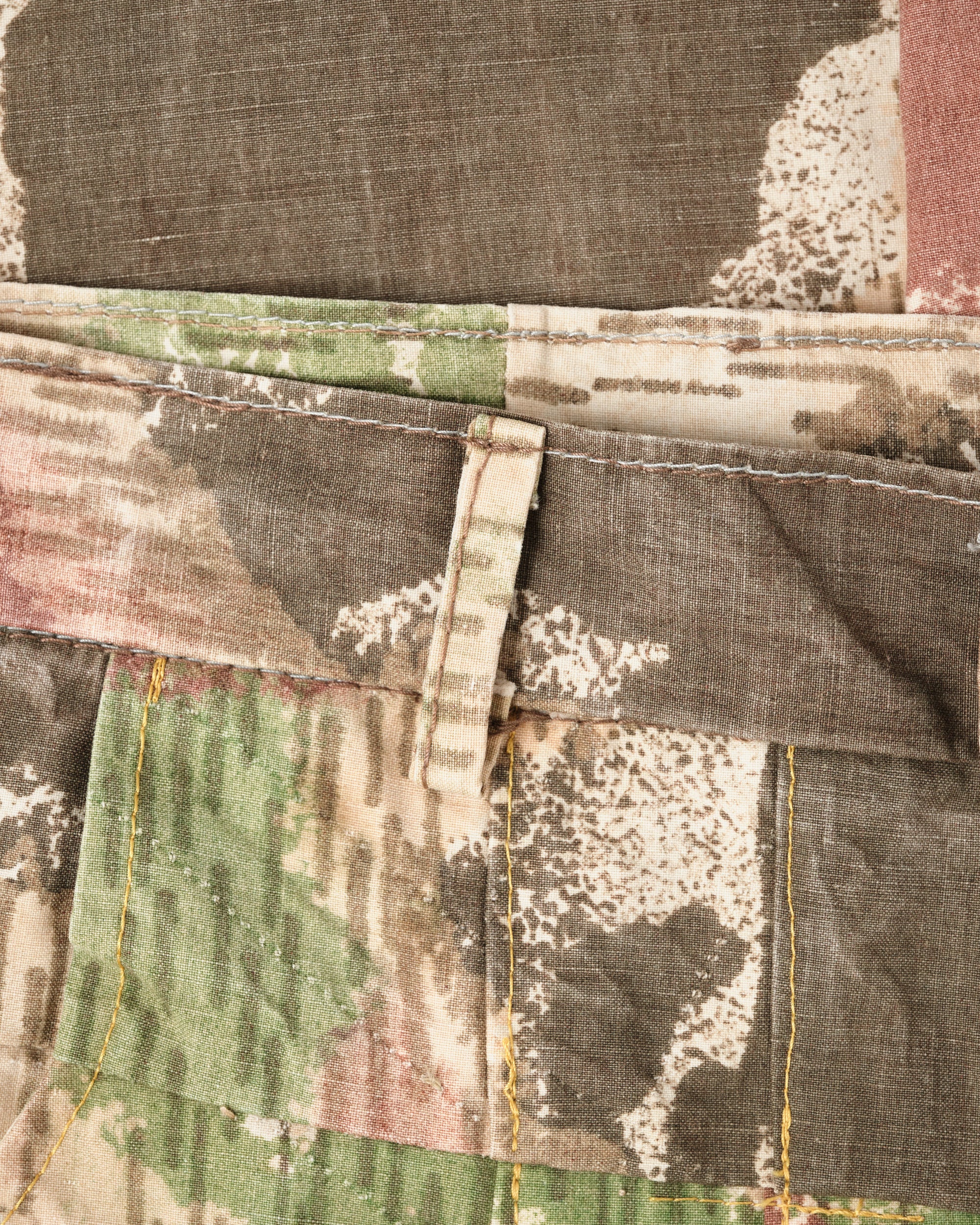 ［~60's］Czechoslovakian Army Sumpfmuster Pattern Camouflage 2 Tuck Double Knee Trousers "Localmade"