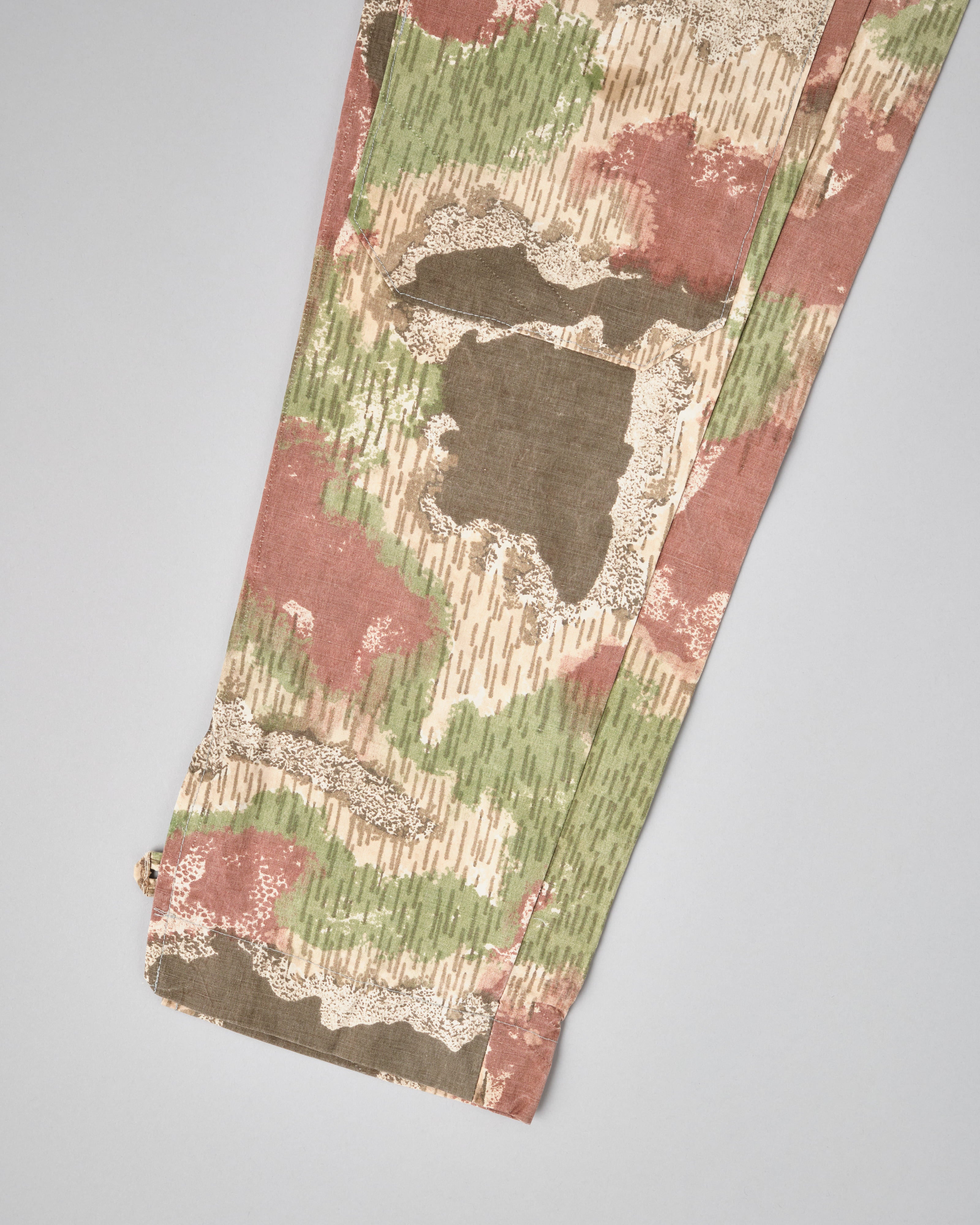 [~ 60's] กองทัพเชคโกสโลวะเกียลวดลายลวดลายลวดลายพราง 2 Tuck Double Knee กางเกงขายาว "LocalMade"
