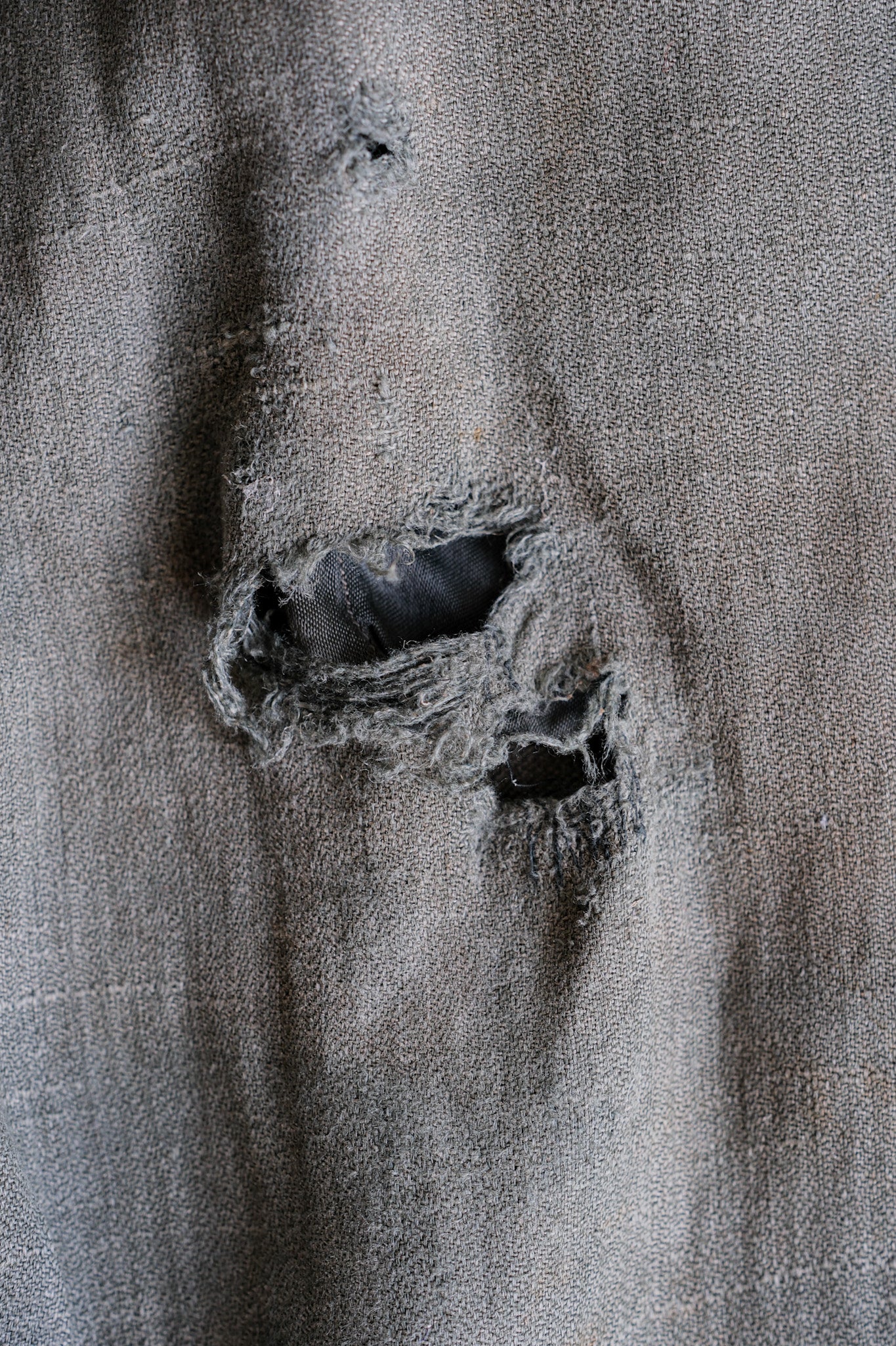 ［~40's］WWⅡ German Army M43 Green Linen Summer Trousers "Unusual Fabric" "Boro" "Wehrmacht"
