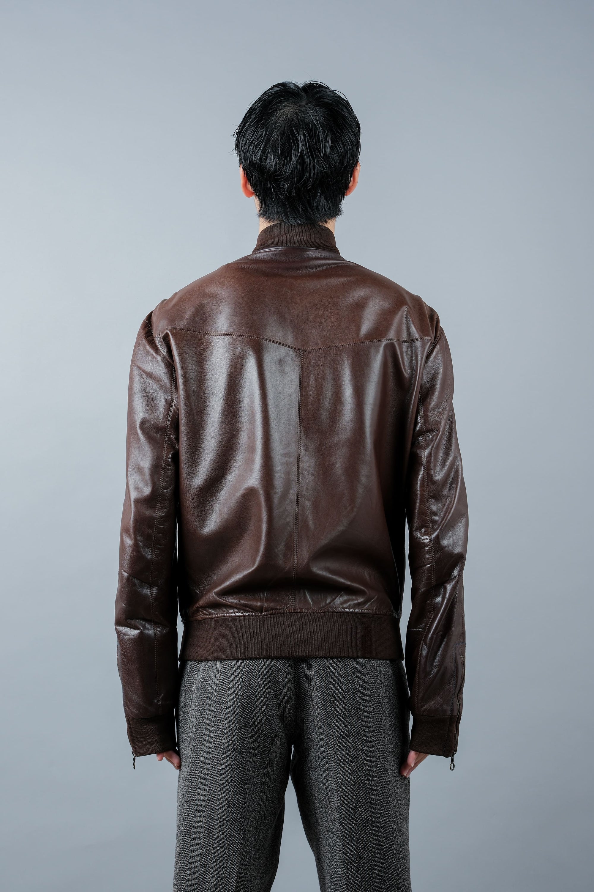 ［~90's］Old SERAPHIN Zip Up Lambskin Leather Blouson Size.50