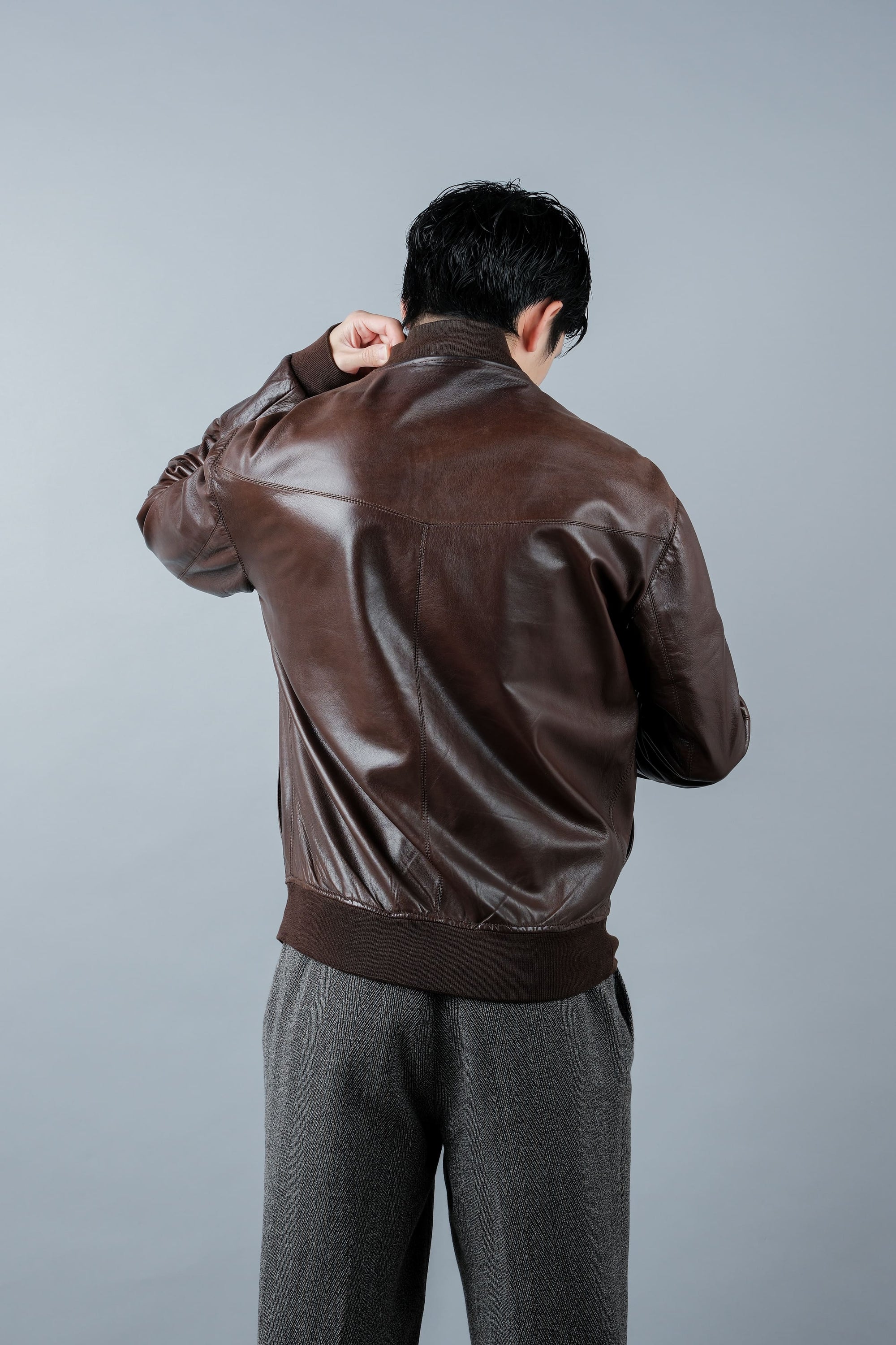 ［~90's］Old SERAPHIN Zip Up Lambskin Leather Blouson Size.50