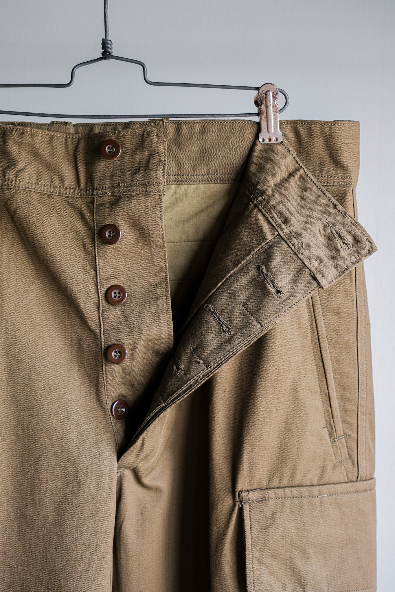 [~ 60's] French Army M47 Field Trousers Size.23 "Dead Stock"