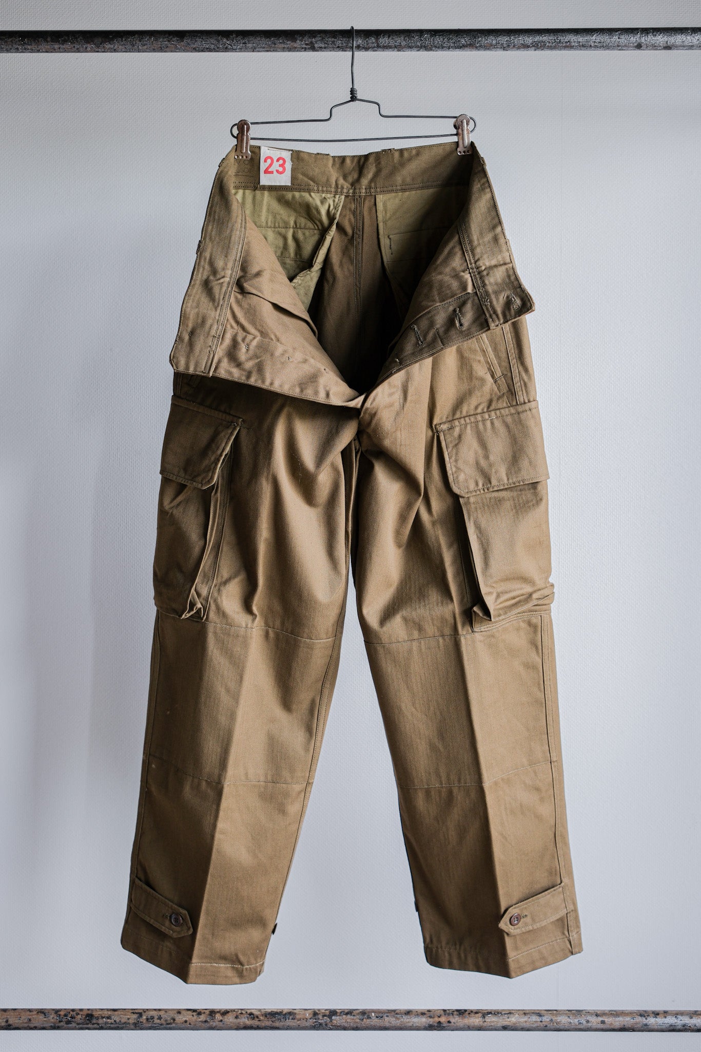 [~ 60's] French Army M47 Field Trousers Size.23 "Dead Stock"