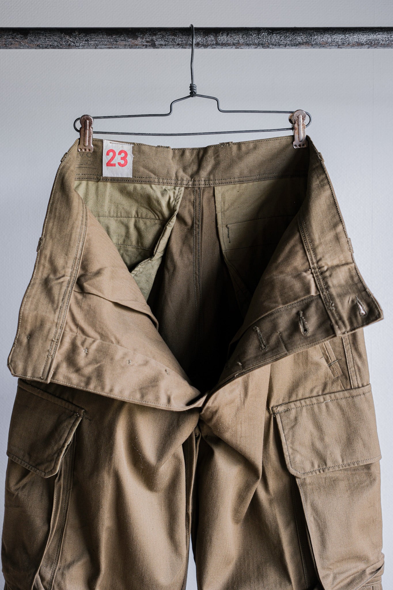 [~ 60's] French Army M47 Field Trousers Size.23 "Dead Stock"