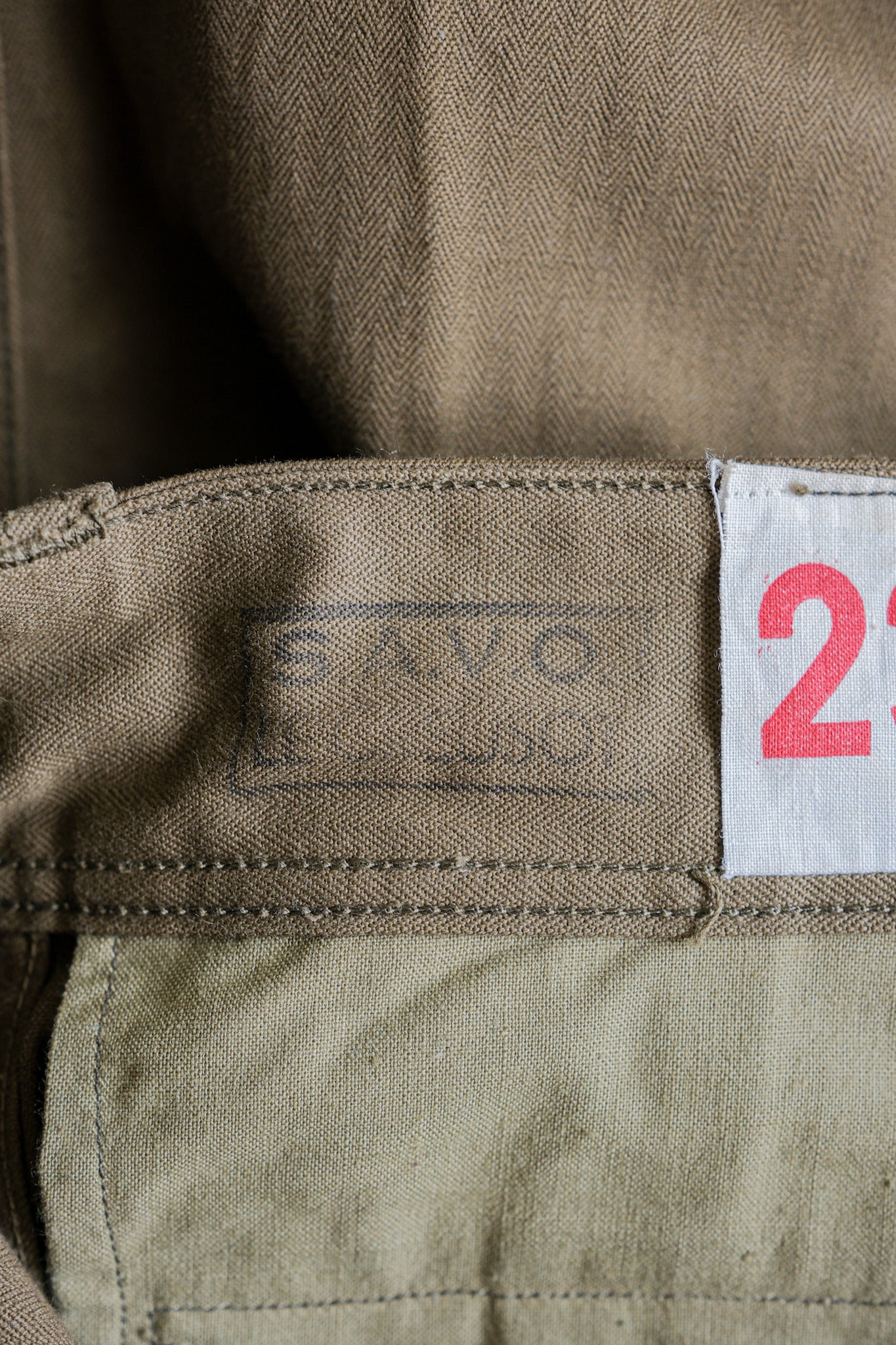 ［~60's］French Army M47 Field Trousers Size.23 "Dead Stock"
