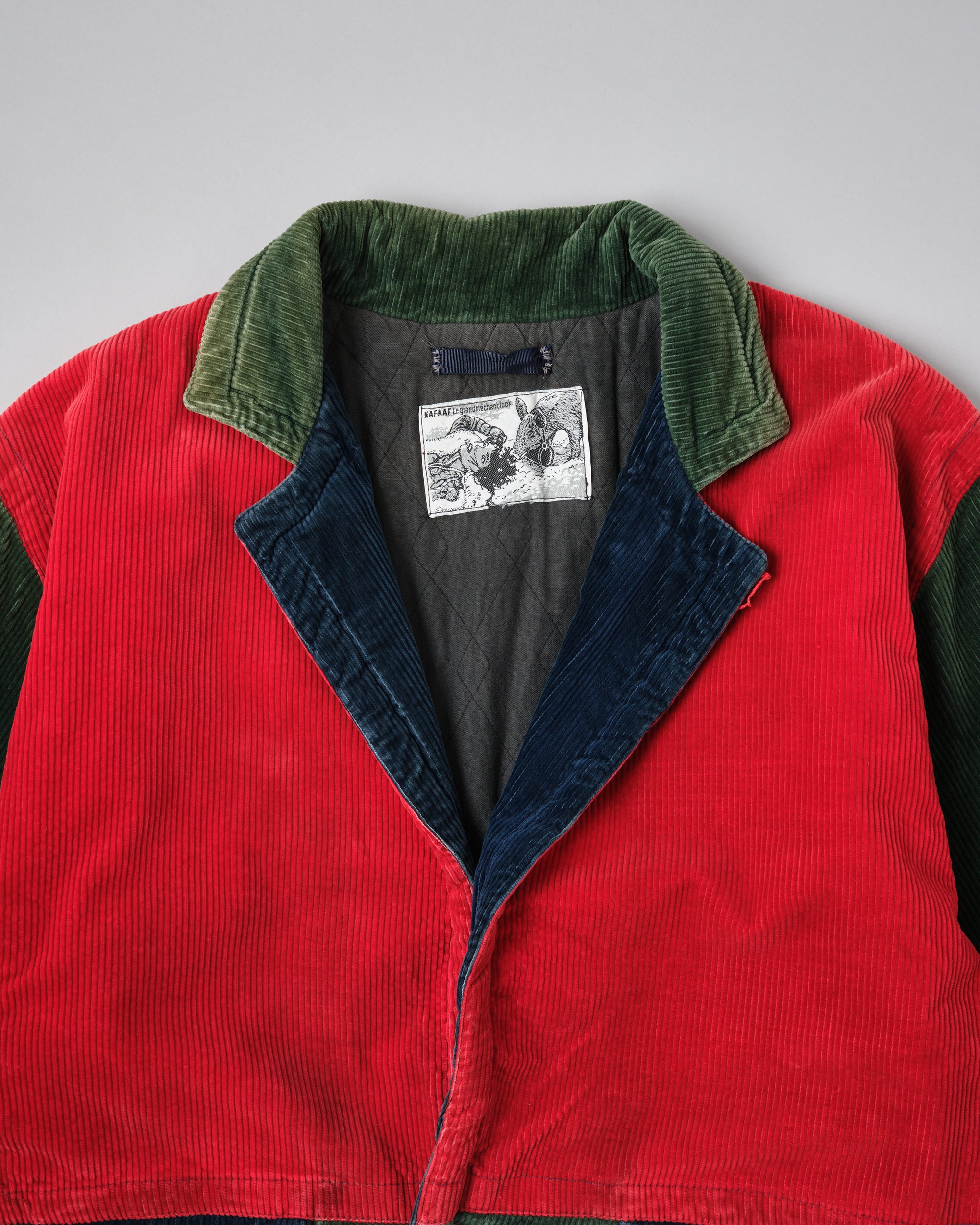 ［~90’s］Old NAF NAF Crazy Pattern Corduroy Jacket