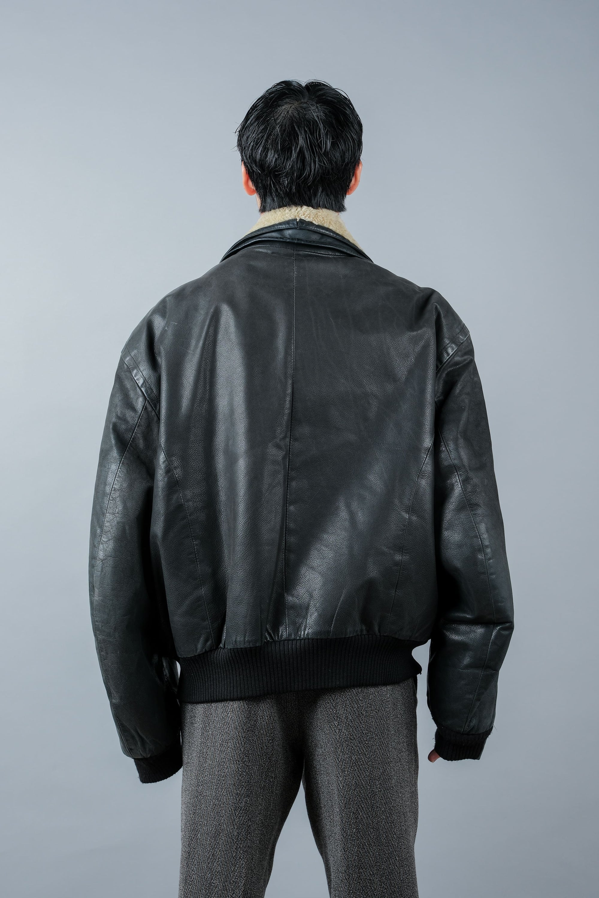 ［~90's］Old SERAPHIN Zip Up Leather Blouson