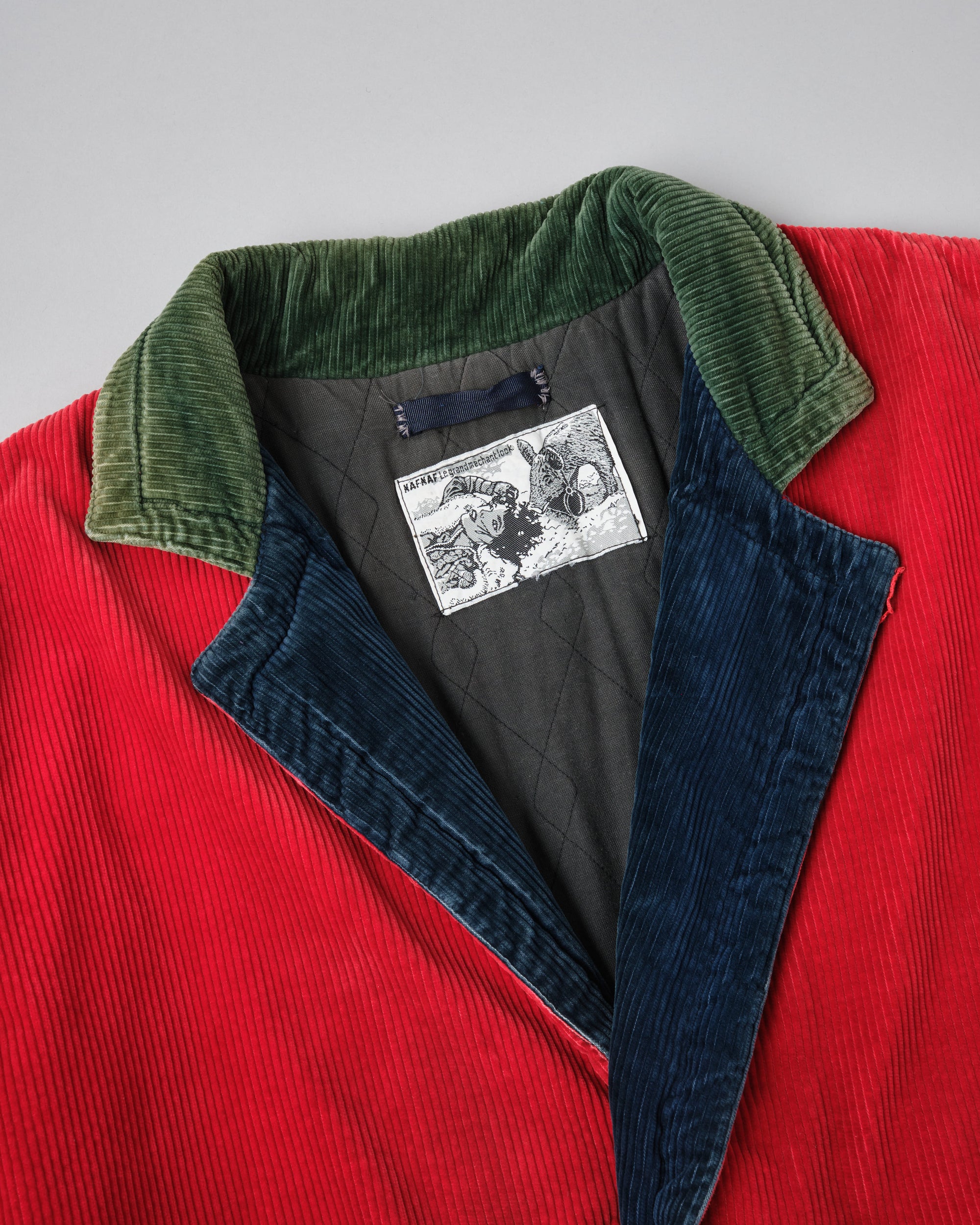［~90’s］Old NAF NAF Crazy Pattern Corduroy Jacket