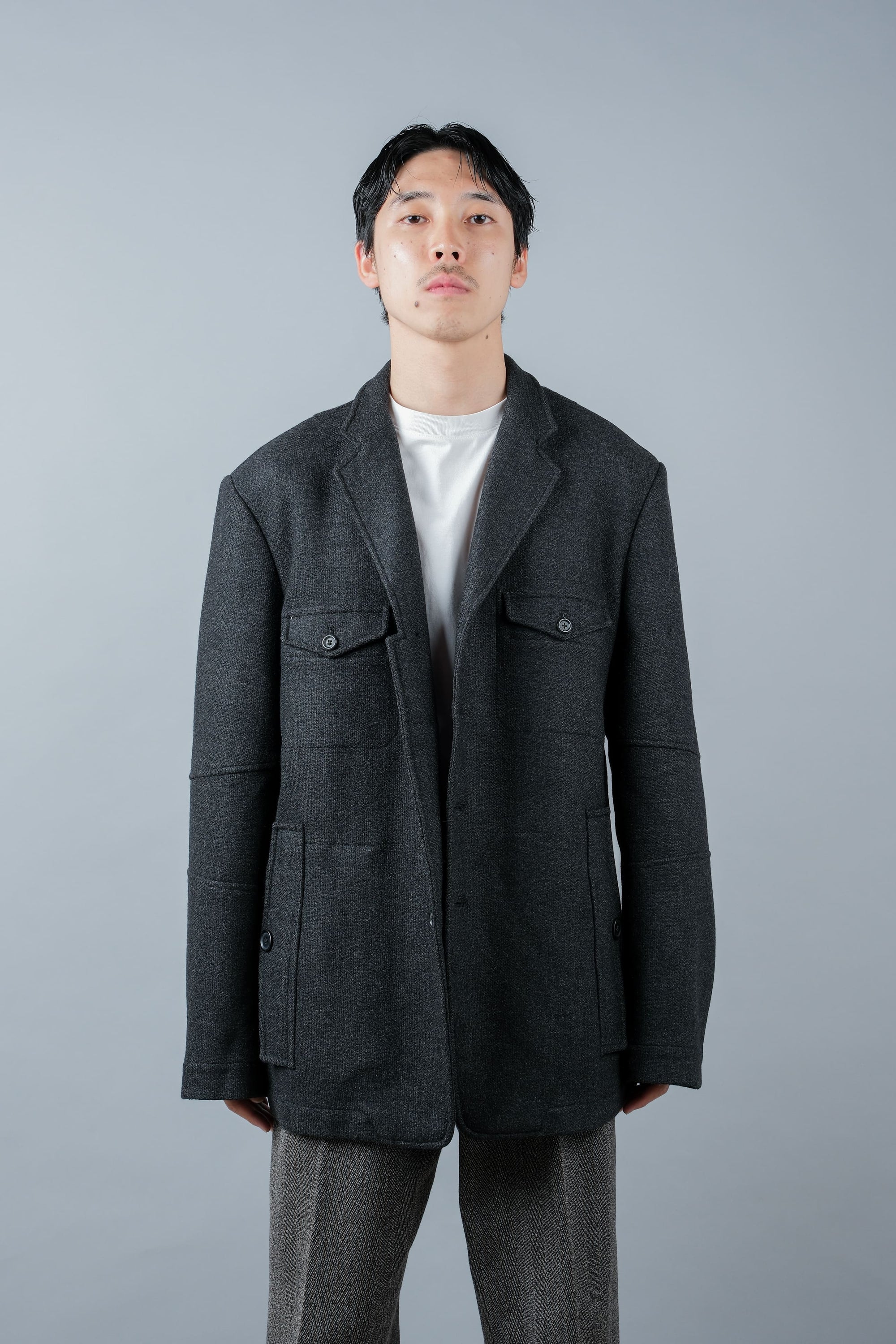 ［~00’s］Old DRIES VAN NOTEN 4 Pockets Wool Lapel Jacket