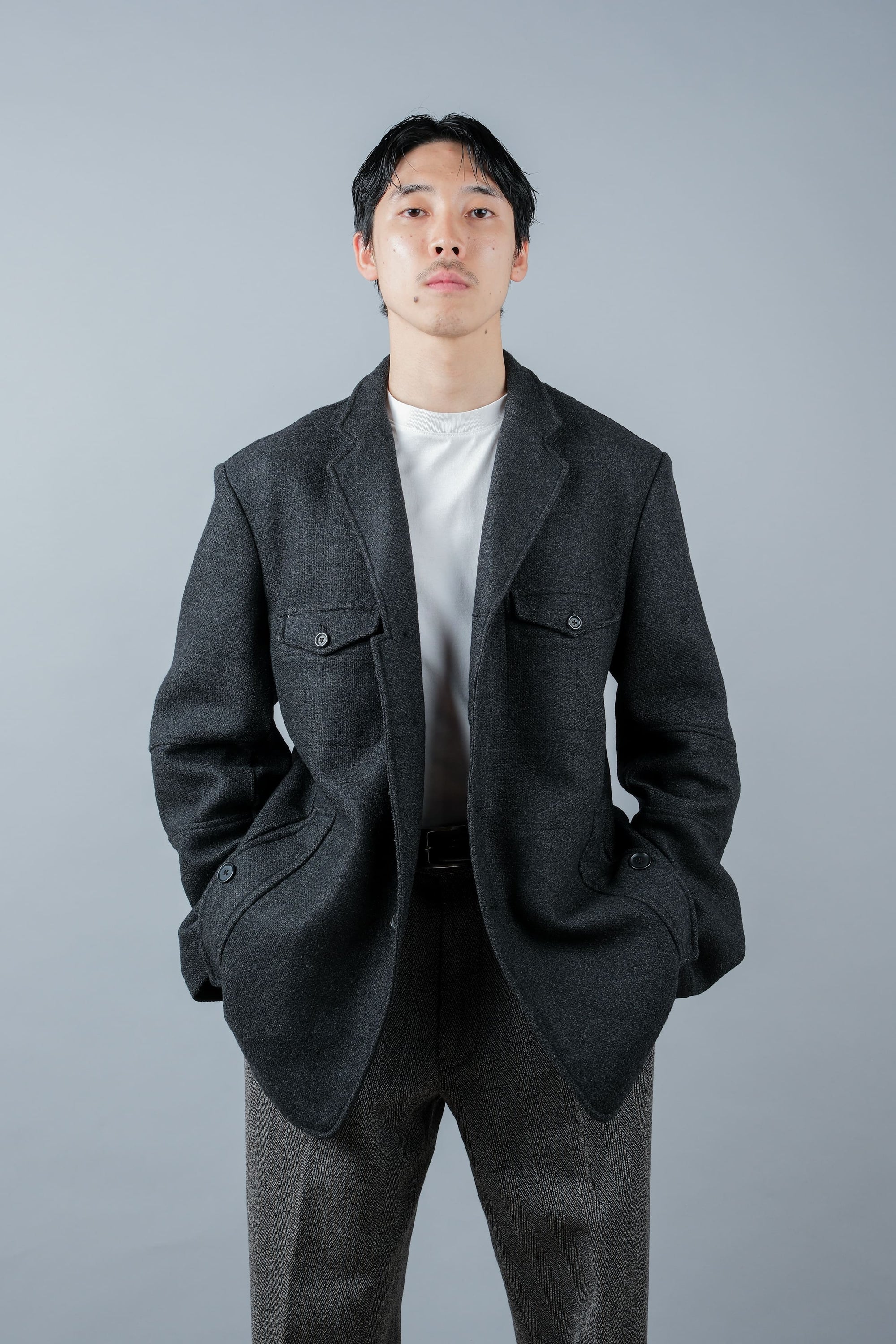 ［~00’s］Old DRIES VAN NOTEN 4 Pockets Wool Lapel Jacket