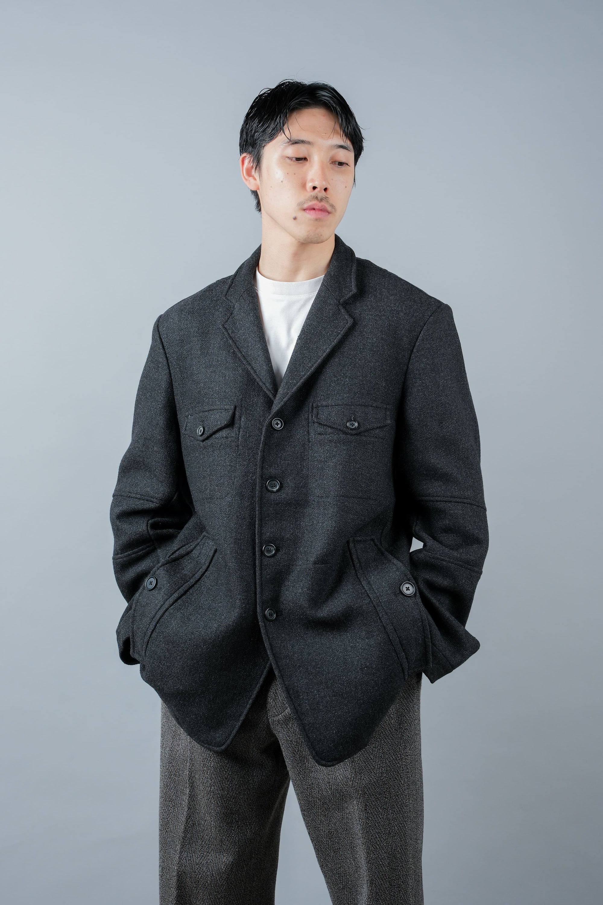 ［~00’s］Old DRIES VAN NOTEN 4 Pockets Wool Lapel Jacket